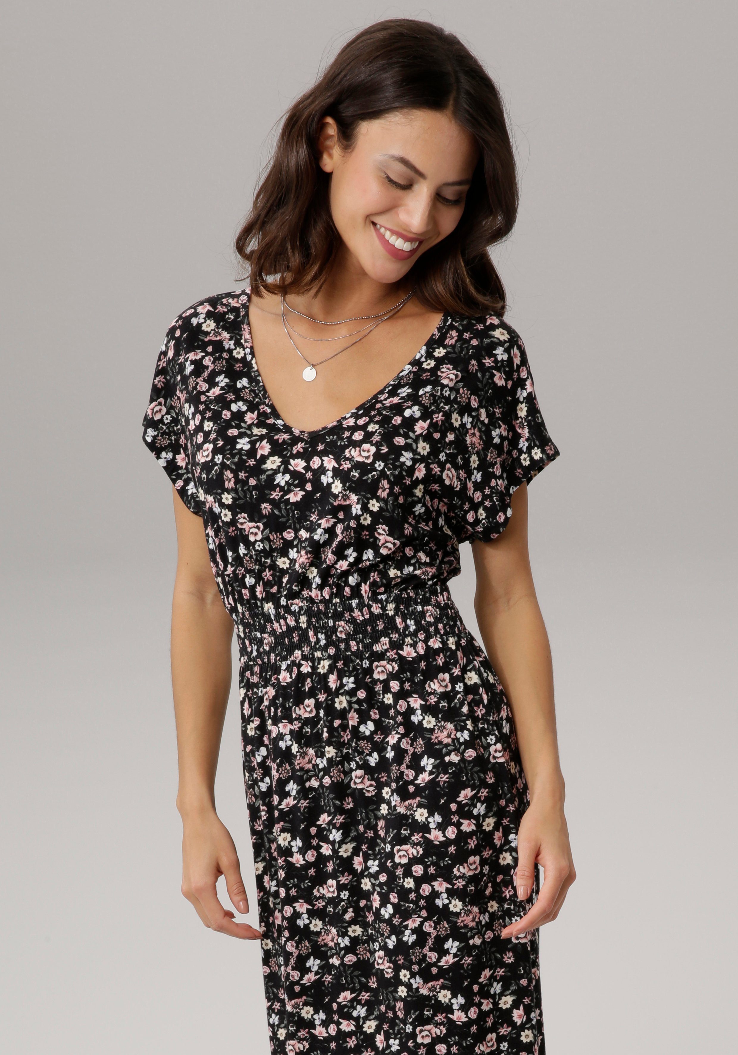 Laura Scott Sommerkleid femininer Stil, für entspannte Tage, aus elastischem Single Jersey