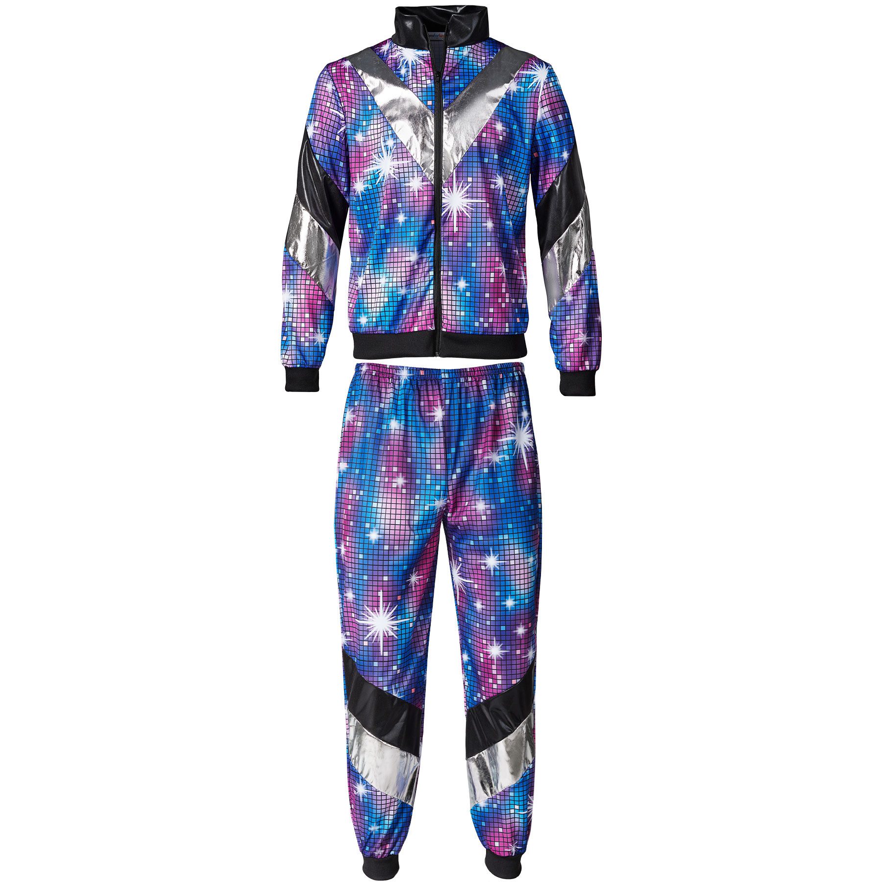 dressforfun Kostüm Herrenkostüm, Glänzende Jacke und Hose im Retro-Stil.