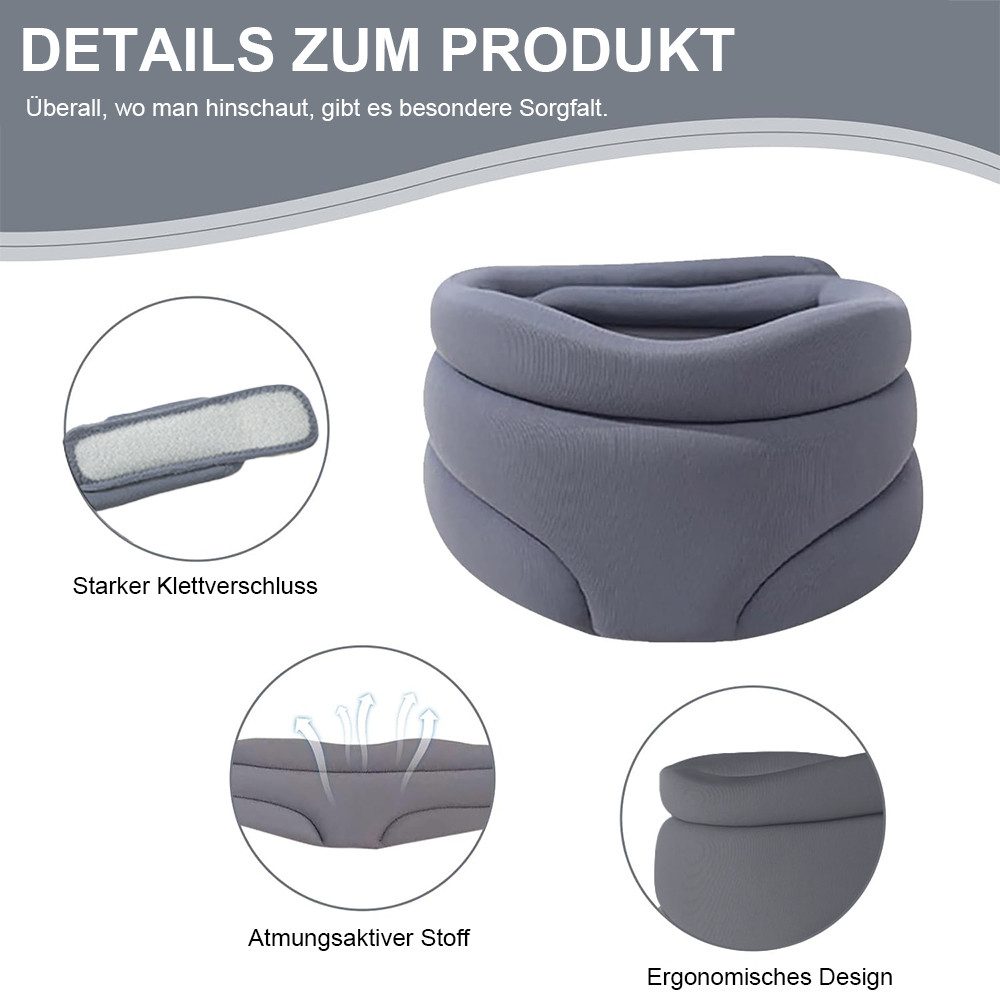 NUODWELL Nackenkissen Nackenstütze, Halskrause Mensch, Schlafhilfe Nackstüt günstig online kaufen