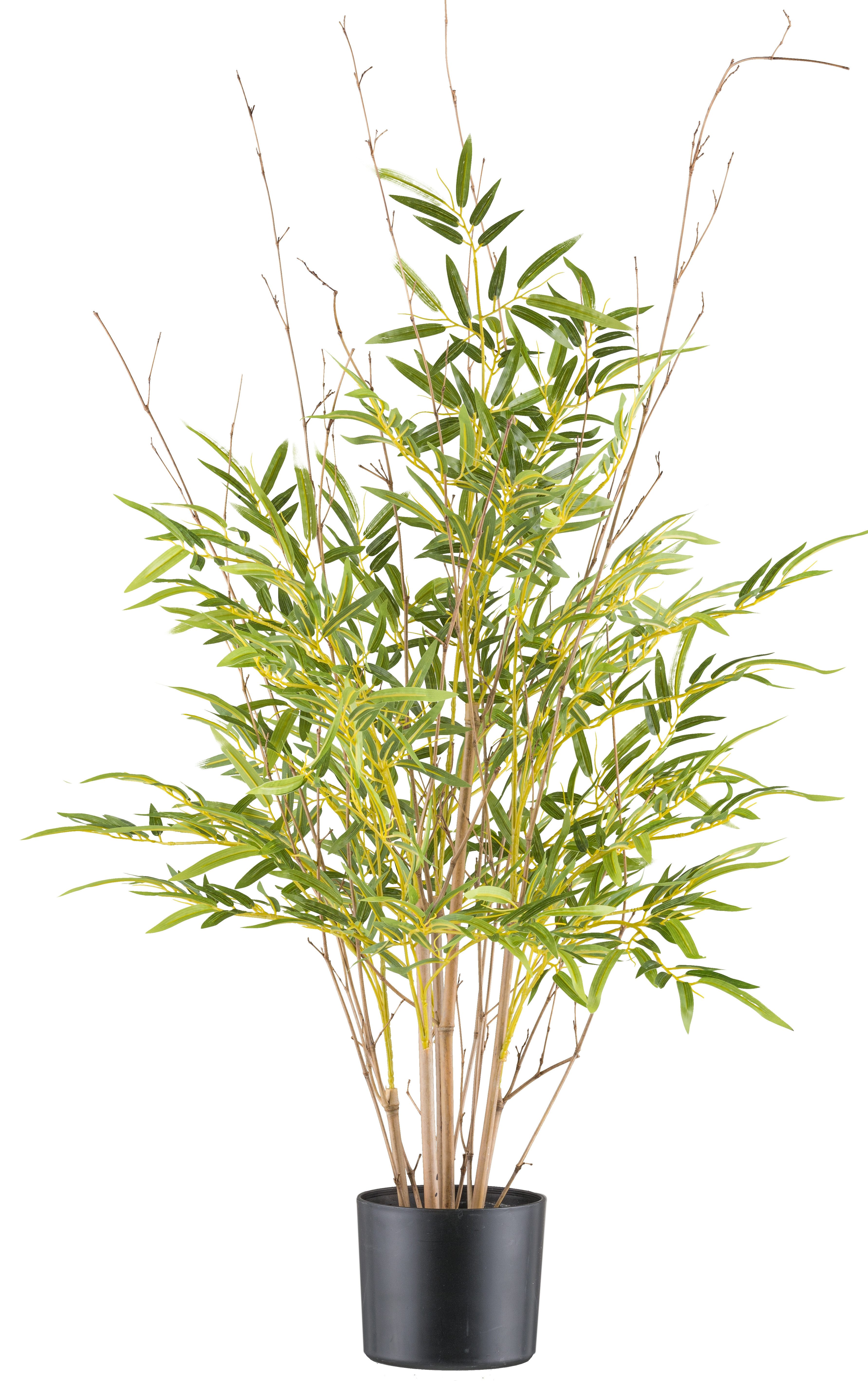 Kunstbambus Bambus, Creativ green, Höhe 90 cm, mit Naturstamm