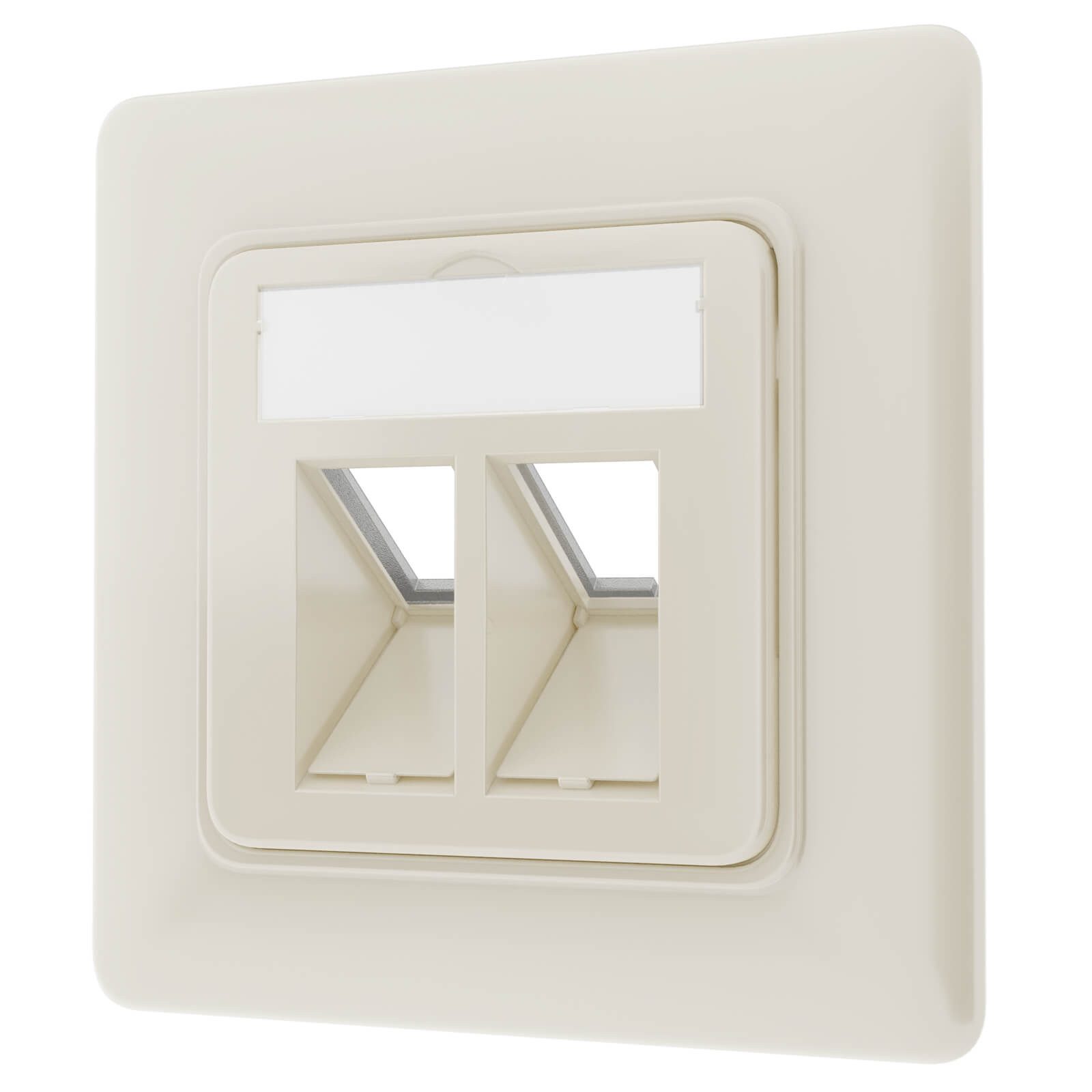 HB-DIGITAL Keystone Dose Netzwerkdose mit Keystone Modul CAT 7 RJ45 Unterputz Netzwerk-Adapter, Gehäuse Material: Zinklegierung