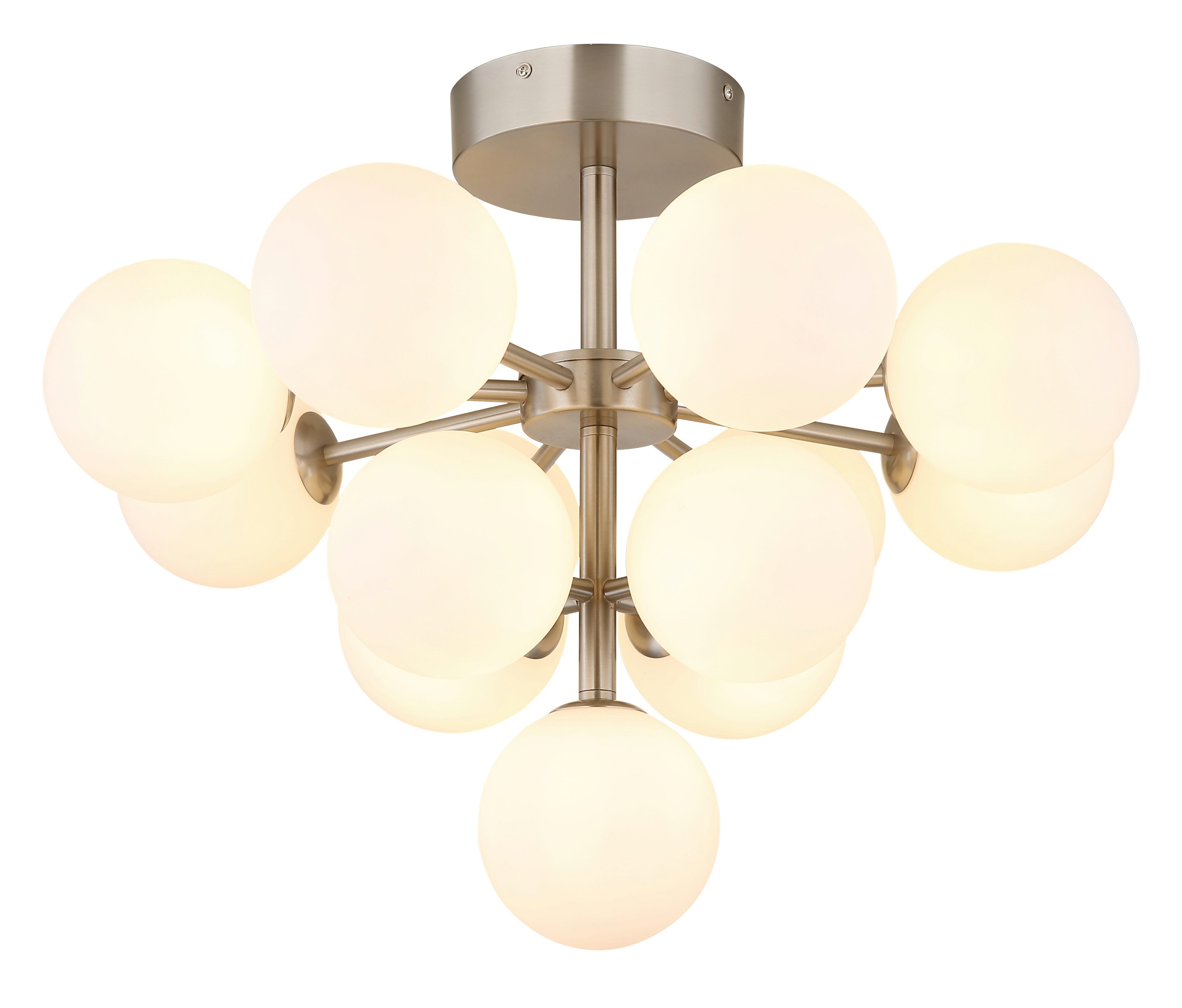 GLOBO LIGHTING Deckenleuchte GRAPPY, ohne Leuchtmittel, Deckenlampe Wohnzimmer-Leuchte Schlafzimmer-Leuchte Flur Küche