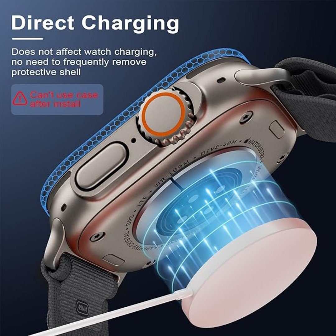 SmartUP Smartwatch-Hülle 2X Schutzglas für Apple Watch Ultra 3 / Ultra 2 / Ultra 49mm Titan, Displayschutzglas – Bild 4 von 5