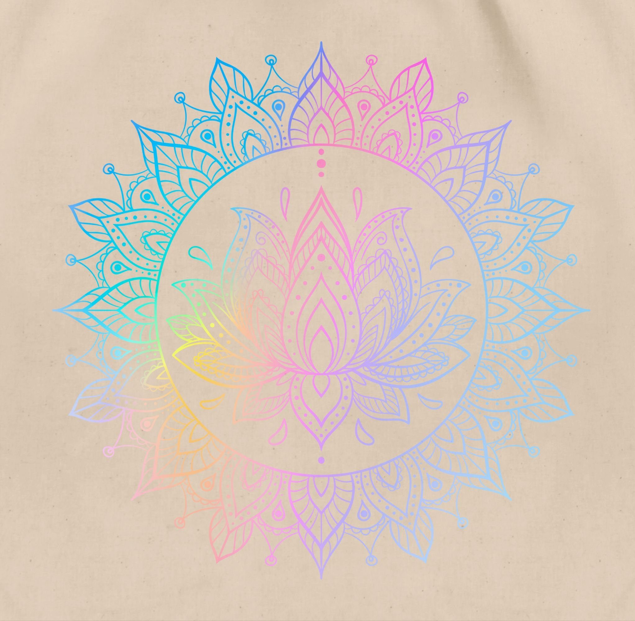 Shirtracer Turnbeutel Mandala Lotusblume I Spirituelle günstig online kaufen