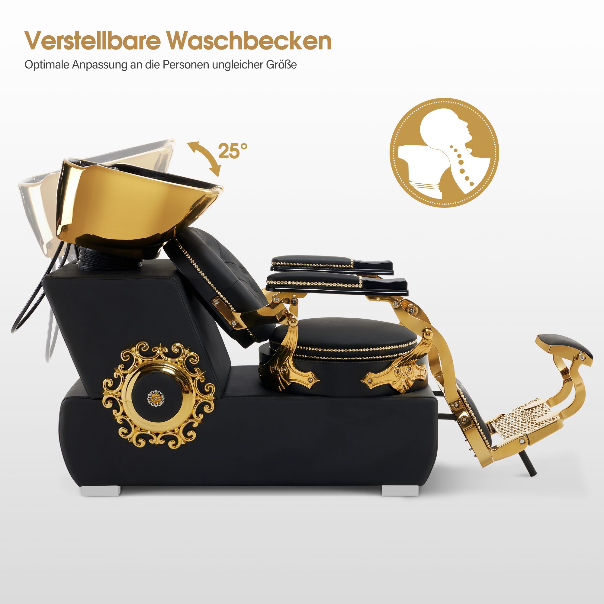 Barberpub Waschbecken Barberpub Friseurstuhl mit Waschbecken günstig online kaufen