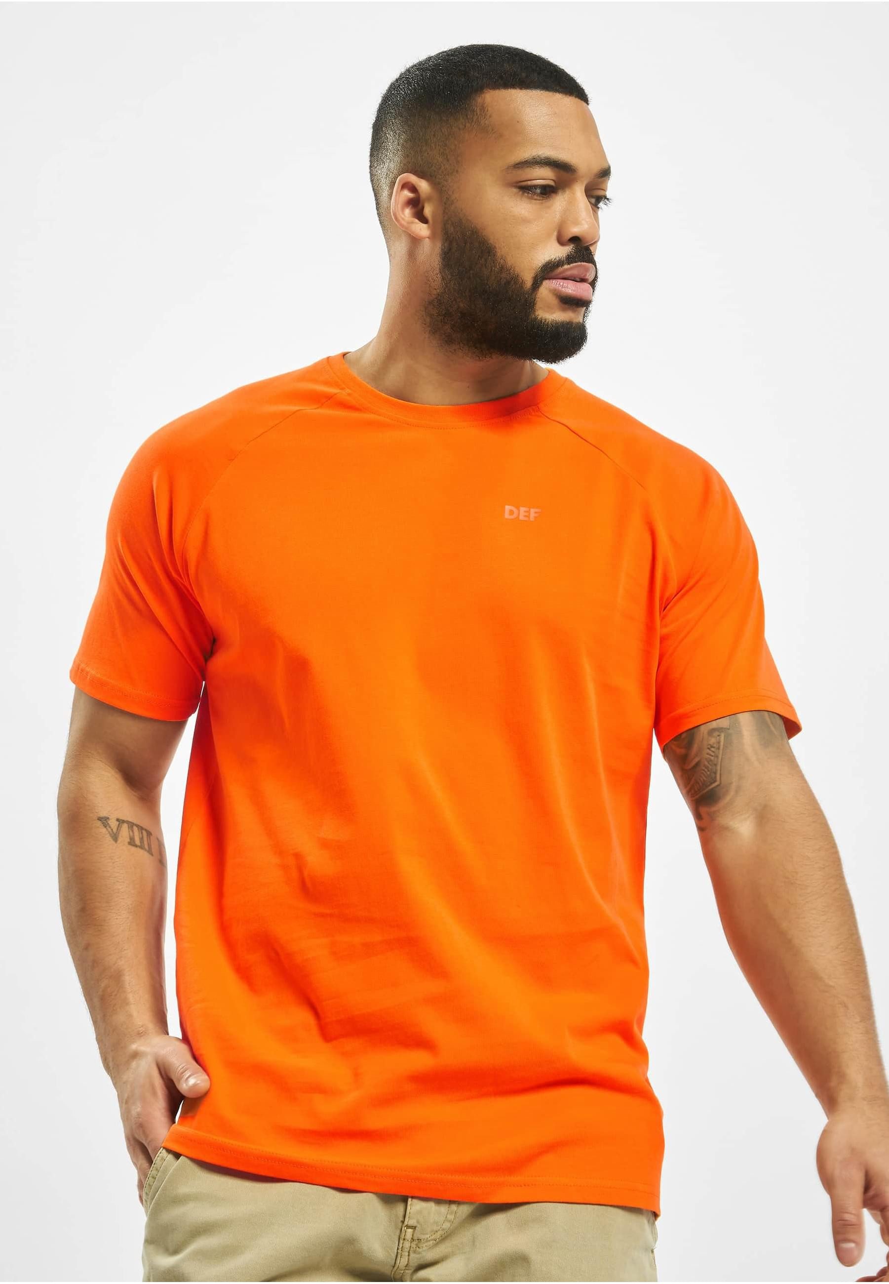 DEF T-Shirt DEF Herren DEF Kai T-Shirt Orange (1-tlg)