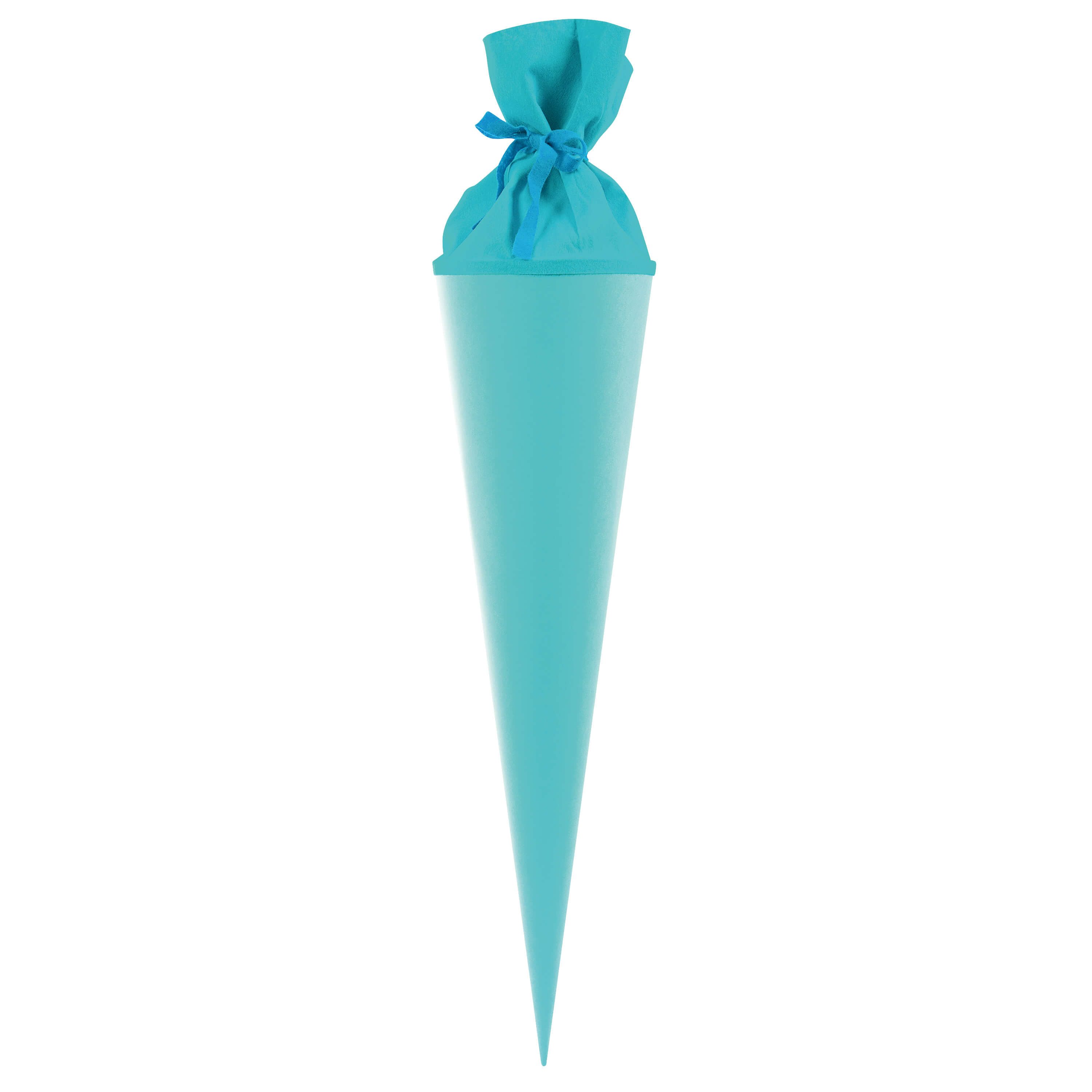 Goldbuch Schultüte Goldbuch Bastelschultüte eisblau, Filzverschluss - 70cm, Verschluss Filz