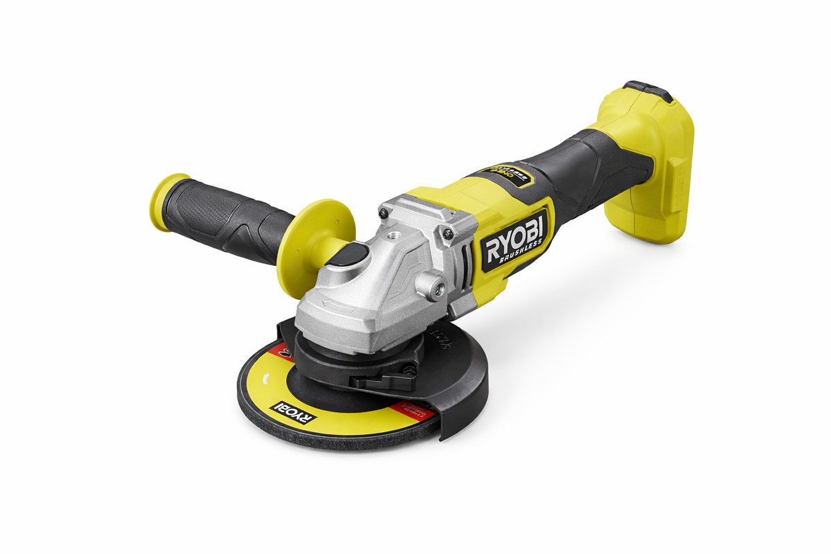 RYOBI Akku-Winkelschleifer Ryobi RAG18BL-0 Winkelschleifer 18V 125mm Brushless ohne Akku, (1 tlg)