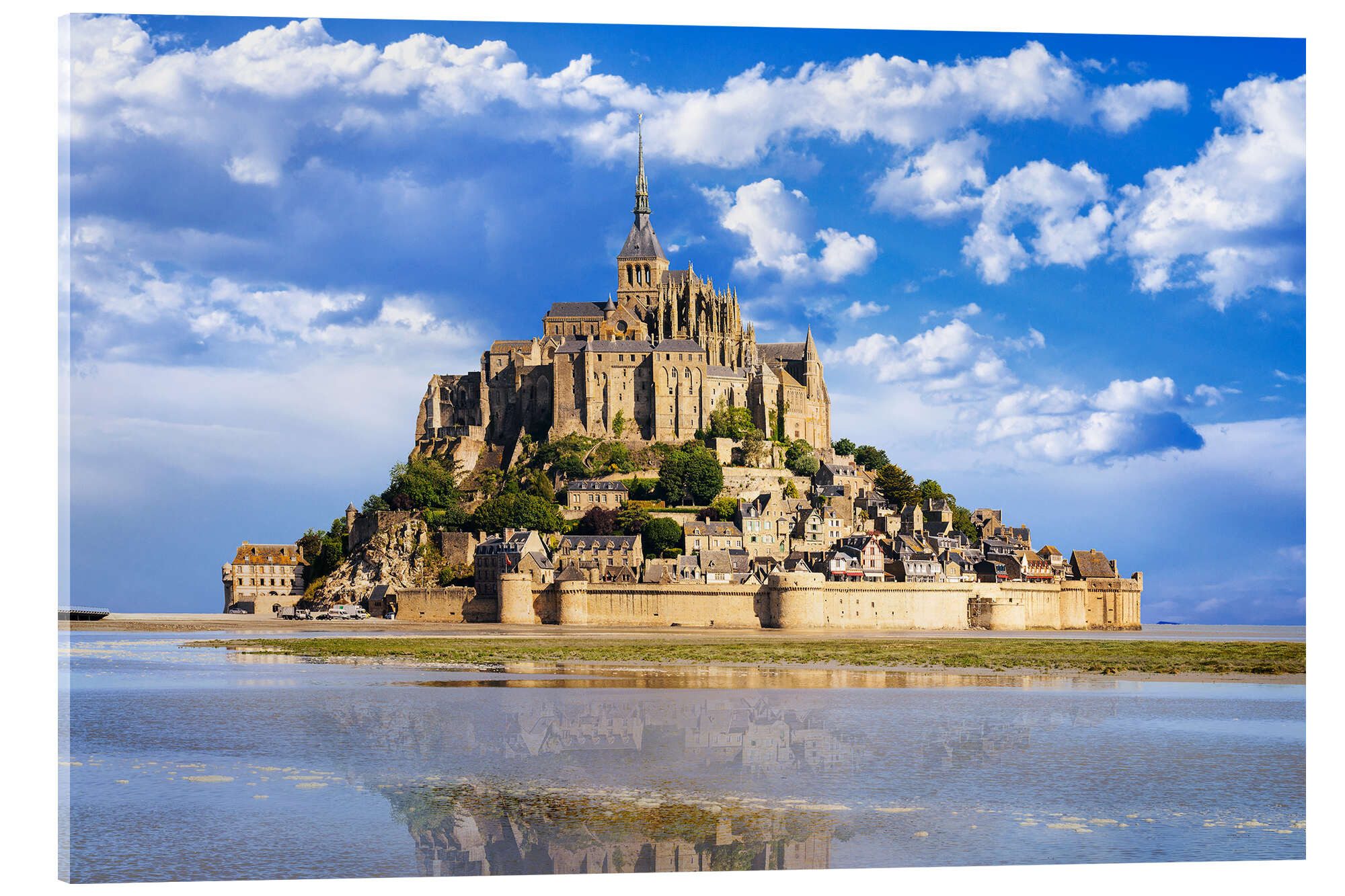 Posterlounge Wandbild Le Mont-Saint-Michel, Editors Choice, erhältlich als Poster, Leinwandbild, Wandsticker oder Acrylglasbild