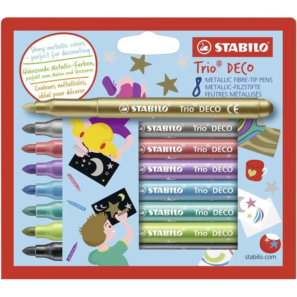 STABILO Buntstift STABILO Trio DECO 8er Etui
