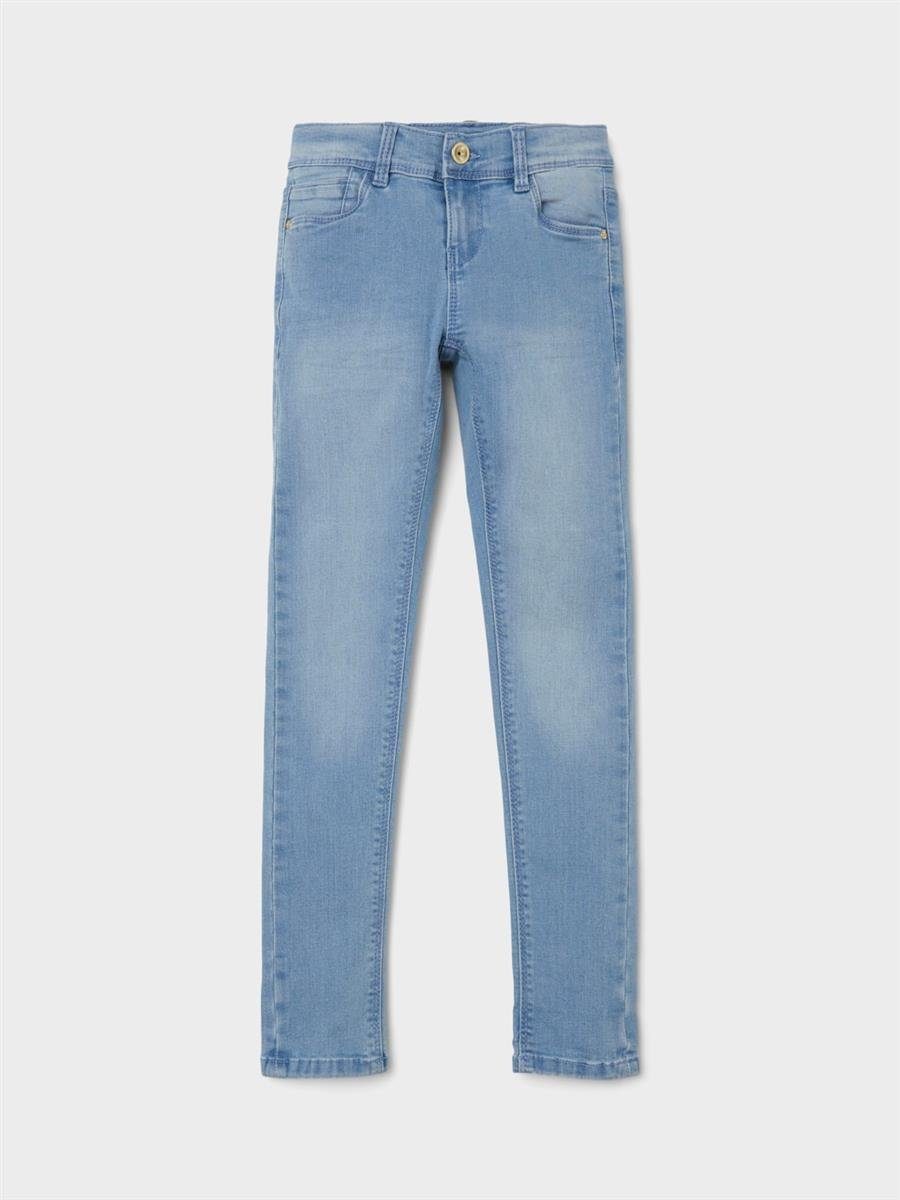 Schiebeknopf It NOOS, Verschluss 116 PANT Skinny-fit-Jeans ab Name NKFPOLLY Druckknopf DNMTASI 110 bis Reißverschluss