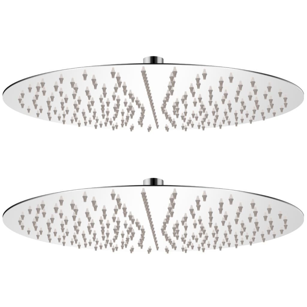 Duschbrause Regenduschköpfe 2 Stk Edelstahl Ø 40 cm