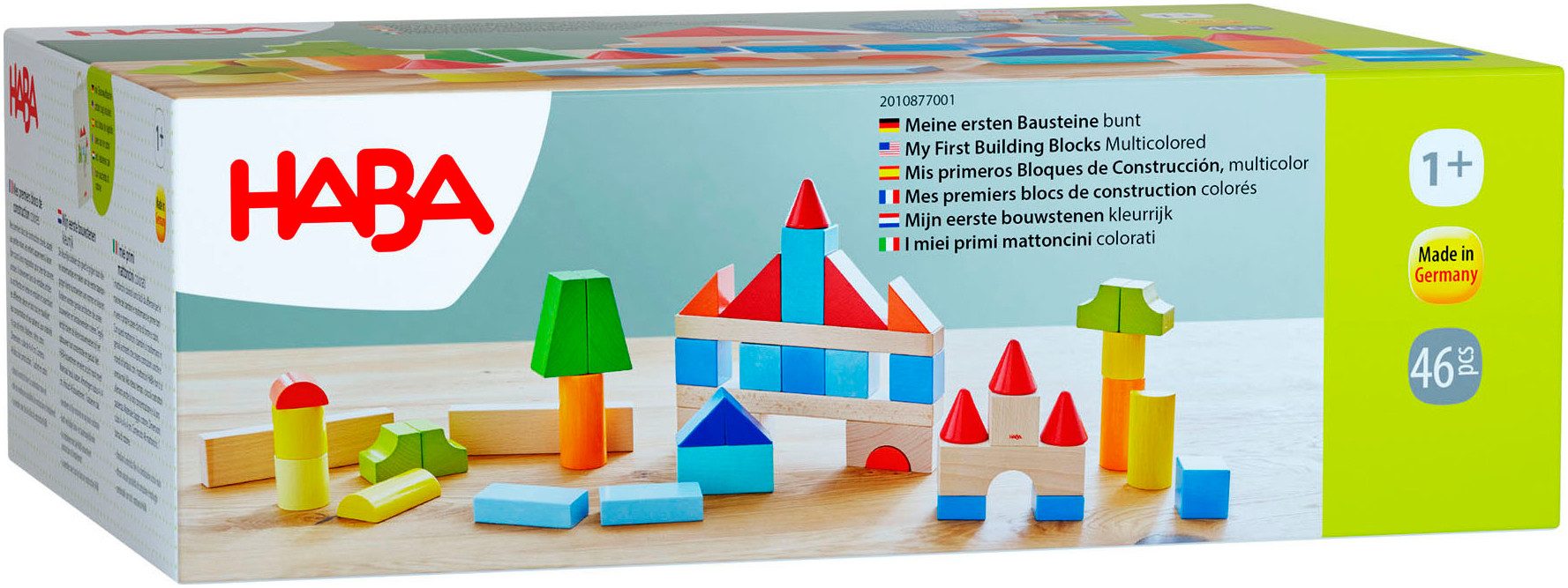 Haba Meine ersten Bausteine Spielbausteine, Made in Germany, inkl. Aufbewahrungstasche