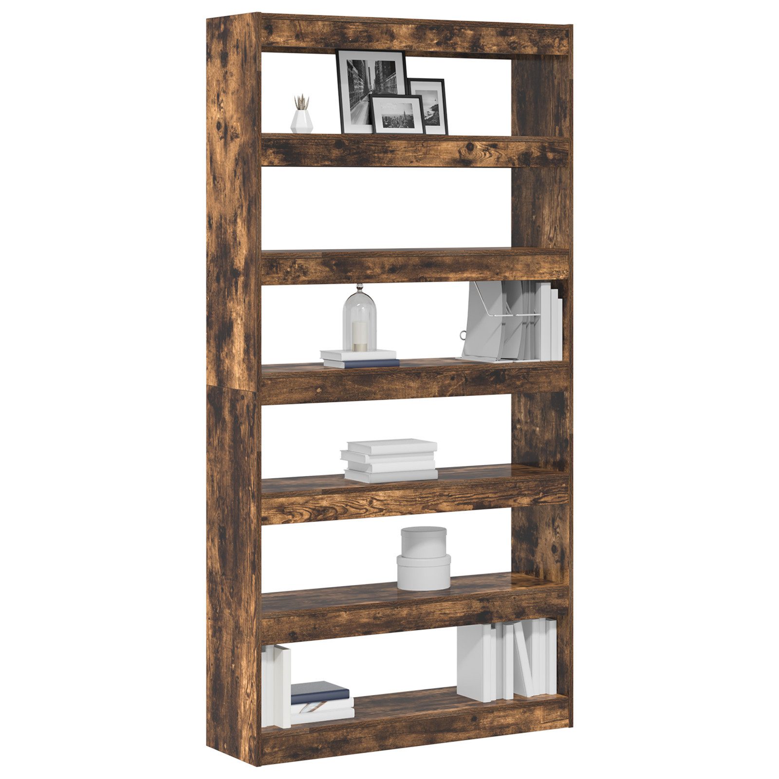 vidaXL Bücherregal Braunes Bücherregal Braun Holzwerkstoff günstig online kaufen
