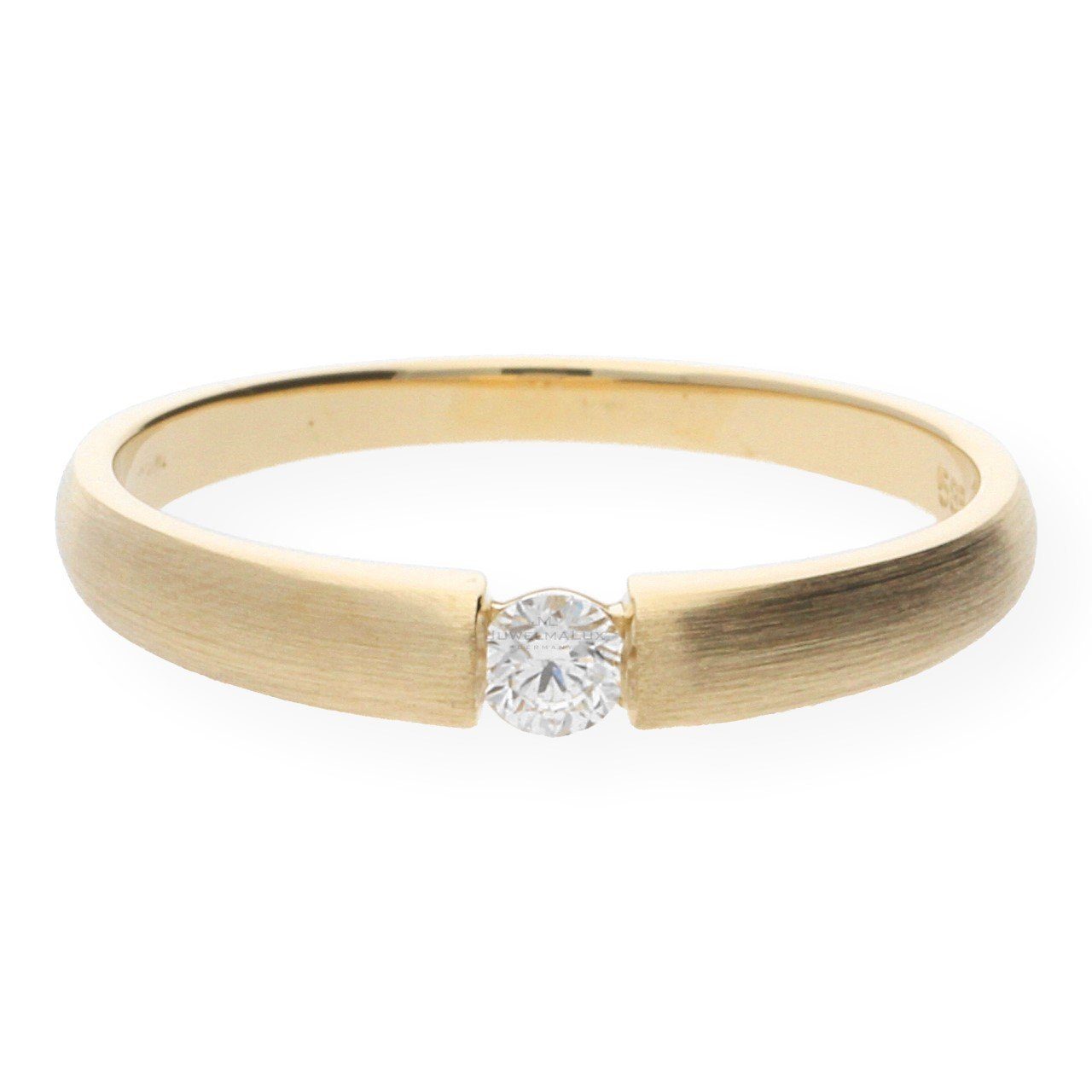 Fingerring JuwelmaLux Ring 585/000 (14 Karat) Gold mit Brillant JL10-07-0126