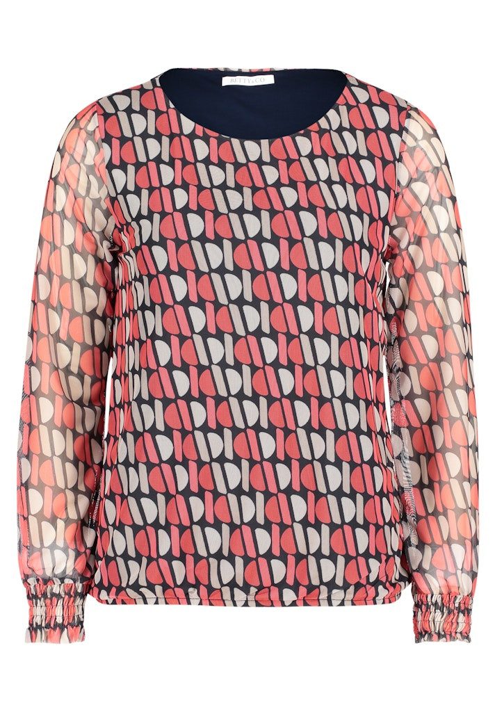 T-Shirt Shirt Kurz 1/1 Arm Dark Blue/Red