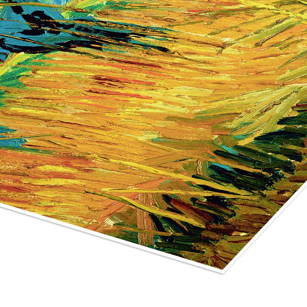 Posterlounge Wandbild Weiden bei Sonnenuntergang, Vincent van Gogh, erhältlich als Poster, Leinwandbild, Wandsticker oder Acrylglasbild