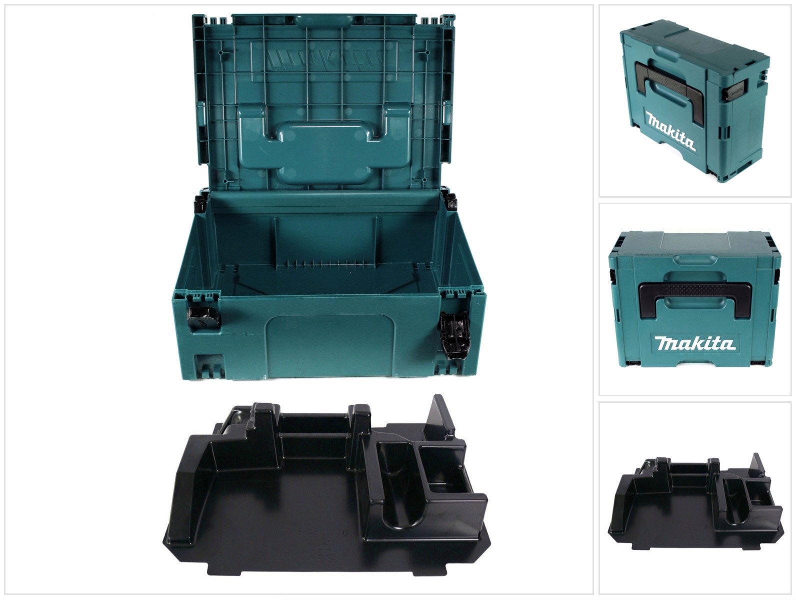 Makita Werkzeugkoffer MAKPAC 2 Systemkoffer - mit Einlage für BDA / DDA 351