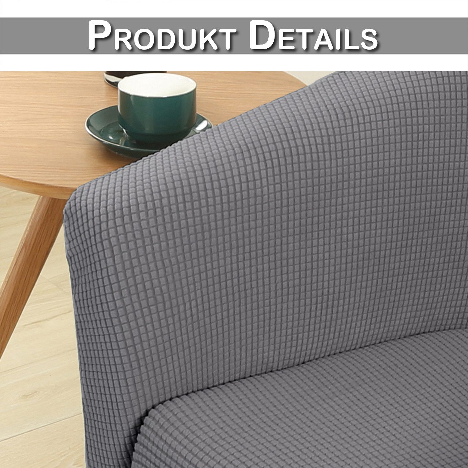 BTTO Sofahusse Jacquard Sesselhusse Wannenstuhlauflage Stretch Stuhlhusse