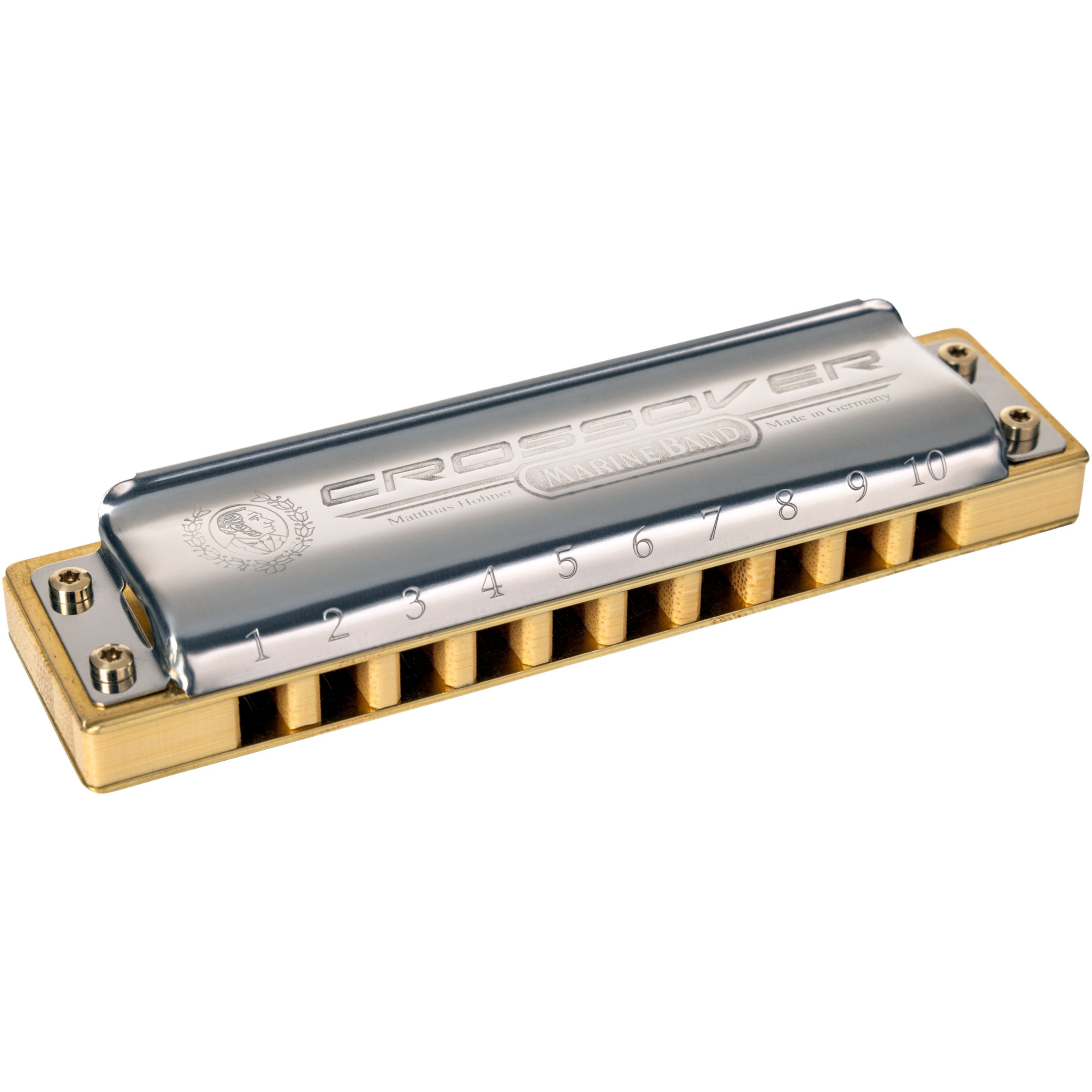 Hohner Mundharmonika, Mundharmonikas, Diatonische Mundharmonikas, Marine Band Crossover F-Dur - Diatonische Mundharmonika