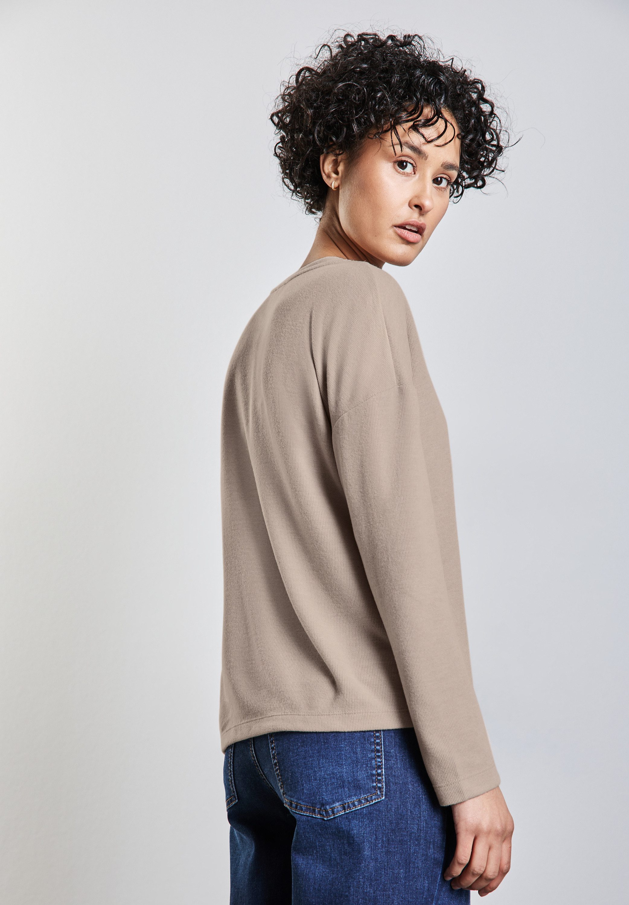 STREET ONE V-Ausschnitt-Pullover mit V-Ausschnitt günstig online kaufen