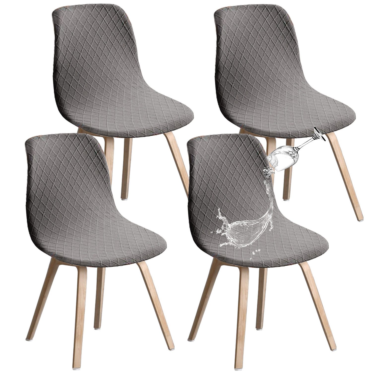 BYSURE Stuhlbezug Stretch Stuhlbezug Jacquard Esszimmerstühlhussen günstig online kaufen