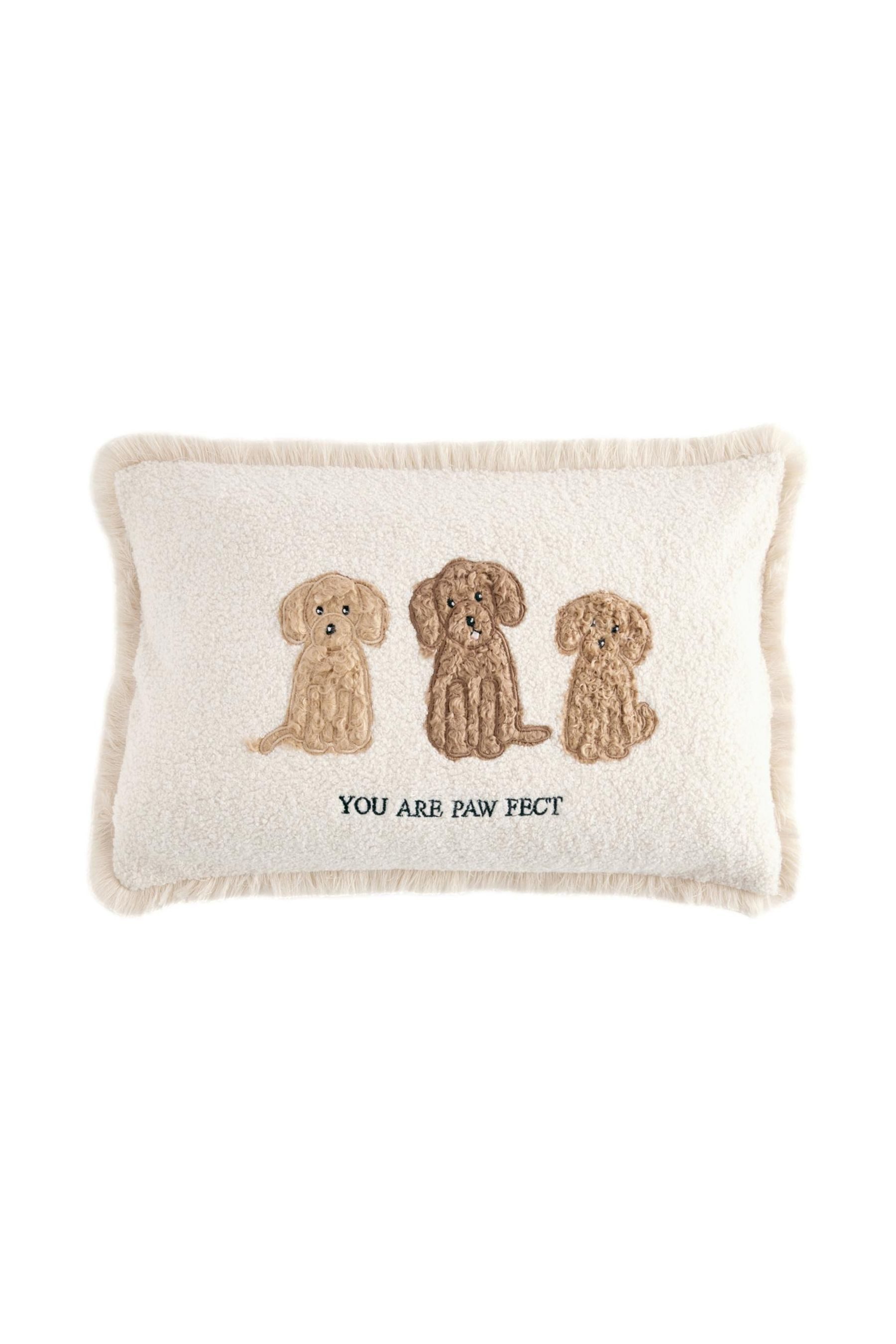 Next Dekokissen Besticktes Kissen, Cockapoo-Trio