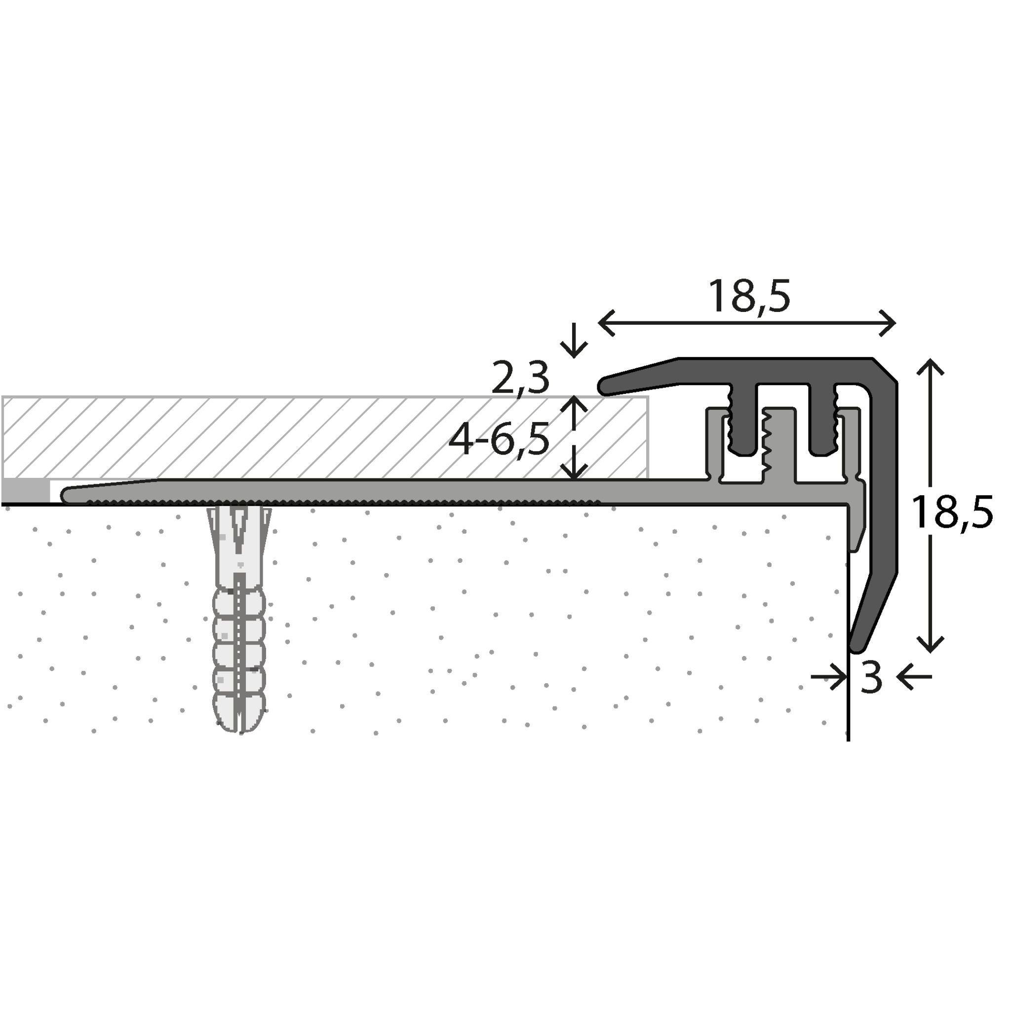 prinz Übergangsprofil Prinz DESIGN-STEP Treppenkantenprofill Nr. günstig online kaufen