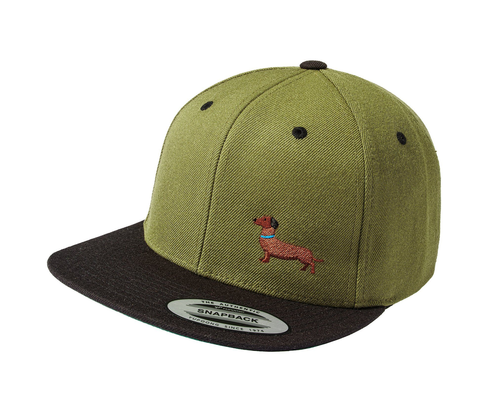 Snapback Cap Flexfit Gassi Mütze "Dackel" - Geschenk für Hundebesitzer