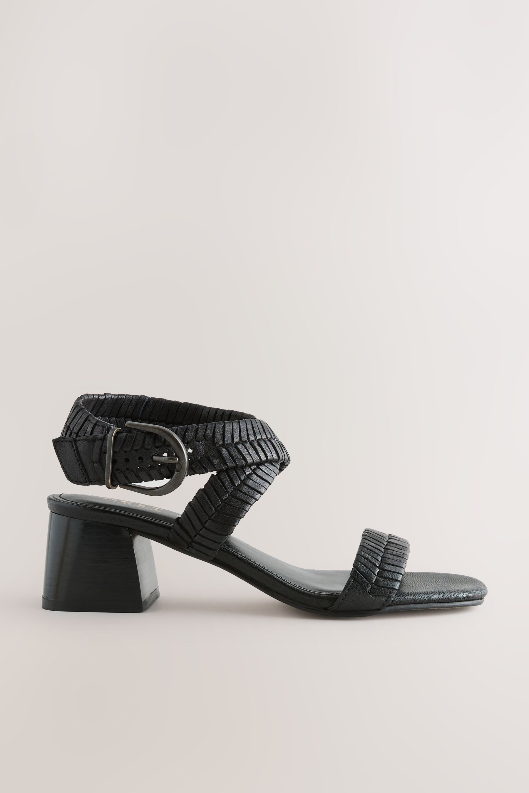 Next Forever Comfort® Sandalen aus Leder, Blockabsatz Sandale (1-tlg)
