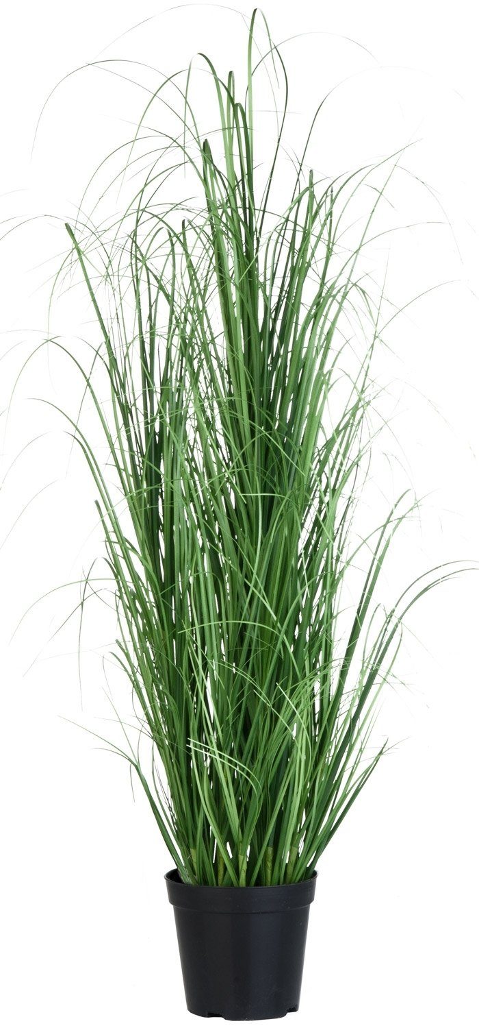 cm, RANKIS, Grasbusch Kunstpflanze Gras, Gasper, Höhe schwarzer 75,00 Kunststofftopf