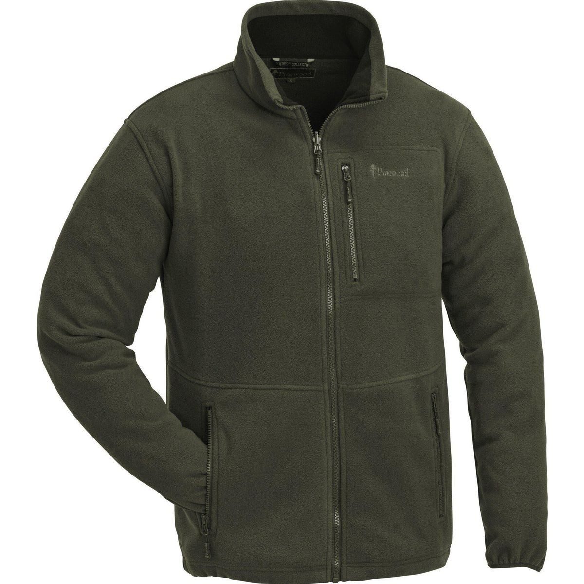 Pinewood Fleecejacke Finnveden Fleece Jacket Pflegeleichte Fleecejacke für Herren mit verstellbarem Saum, ideal