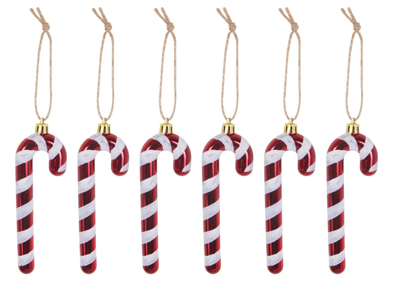 Trend Line Christbaumschmuck TrendLine Zuckerstangen aus Kunststoff 12 cm