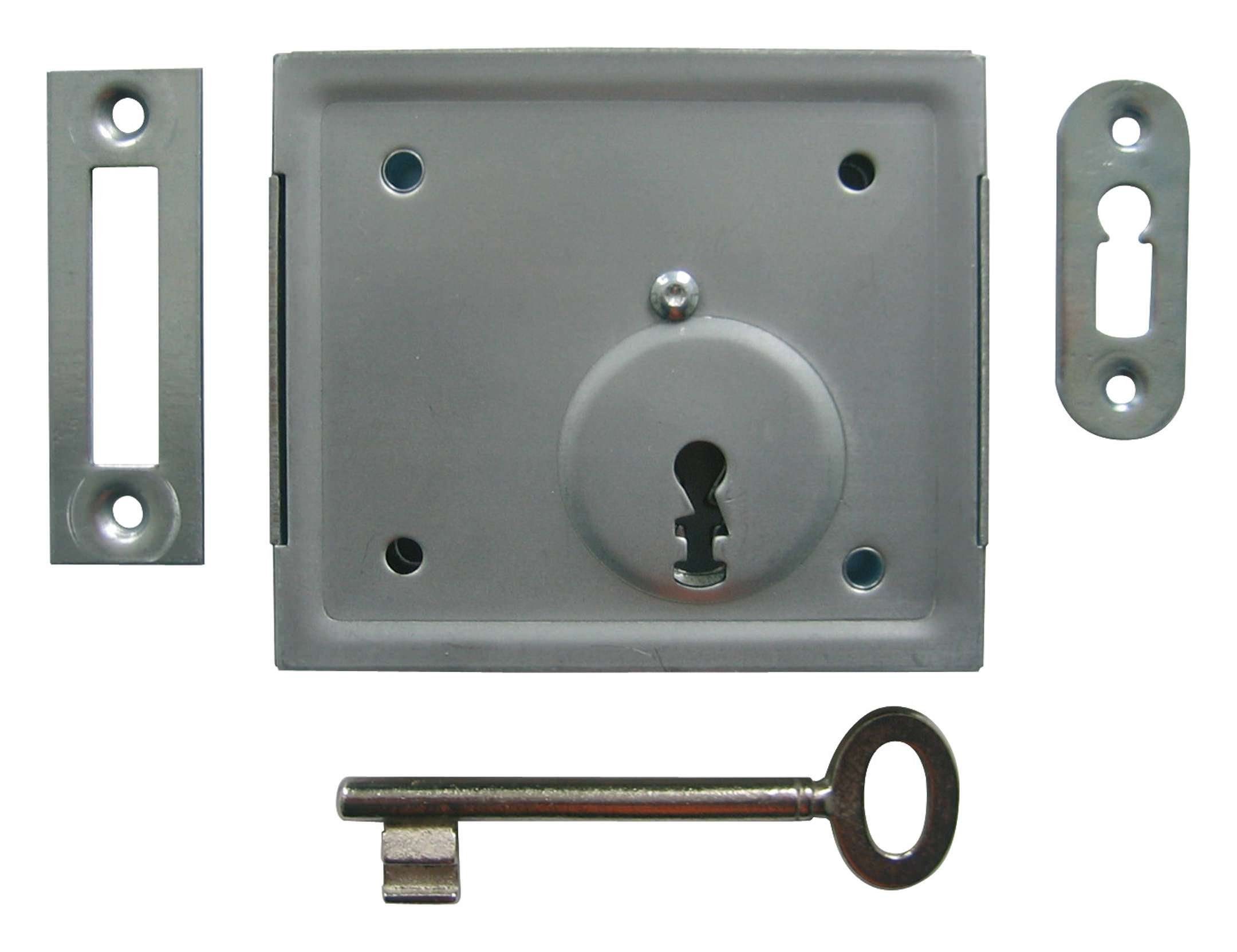 Bever & Klophaus Kastenschloss, Kasten-Riegelschloss Buntbart rechts / links verwendbar