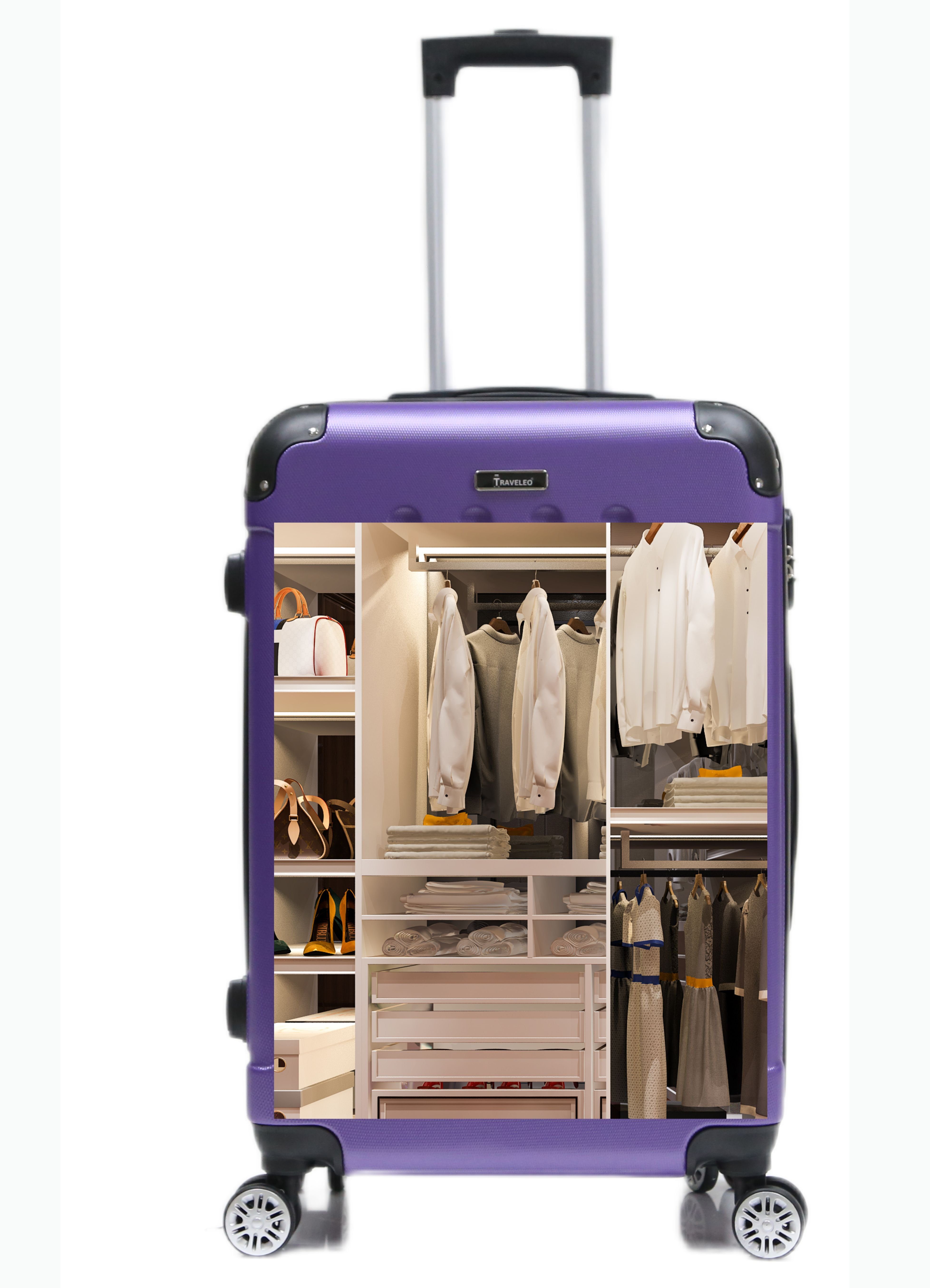 4 XL Set), -VARIANTE-, Hartschalenkoffer L Rollen, Hartschalenkoffer 3 Rollen Trolley 3 lila Rollkoffer Koffer Kofferset Handgepäck (Koffer-Set, Reisen 360° Set Reisekoffer Urlaub tlg., teilig Urlaubskoffer S-M Kofferset Leichtgewicht Organizer KESSMANN Gepäckset