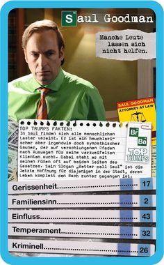 Winning Moves Spiel, Quartett Top Trumps - Breaking Bad