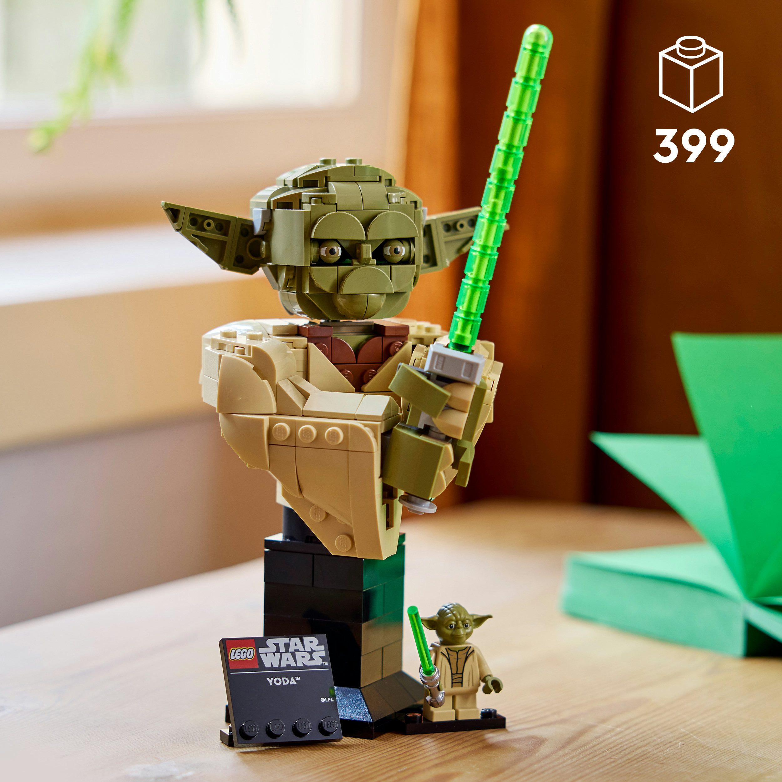 LEGO® Yoda Büste (75438), LEGO Star Wars™ Konstruktionsspielsteine, (399 St)