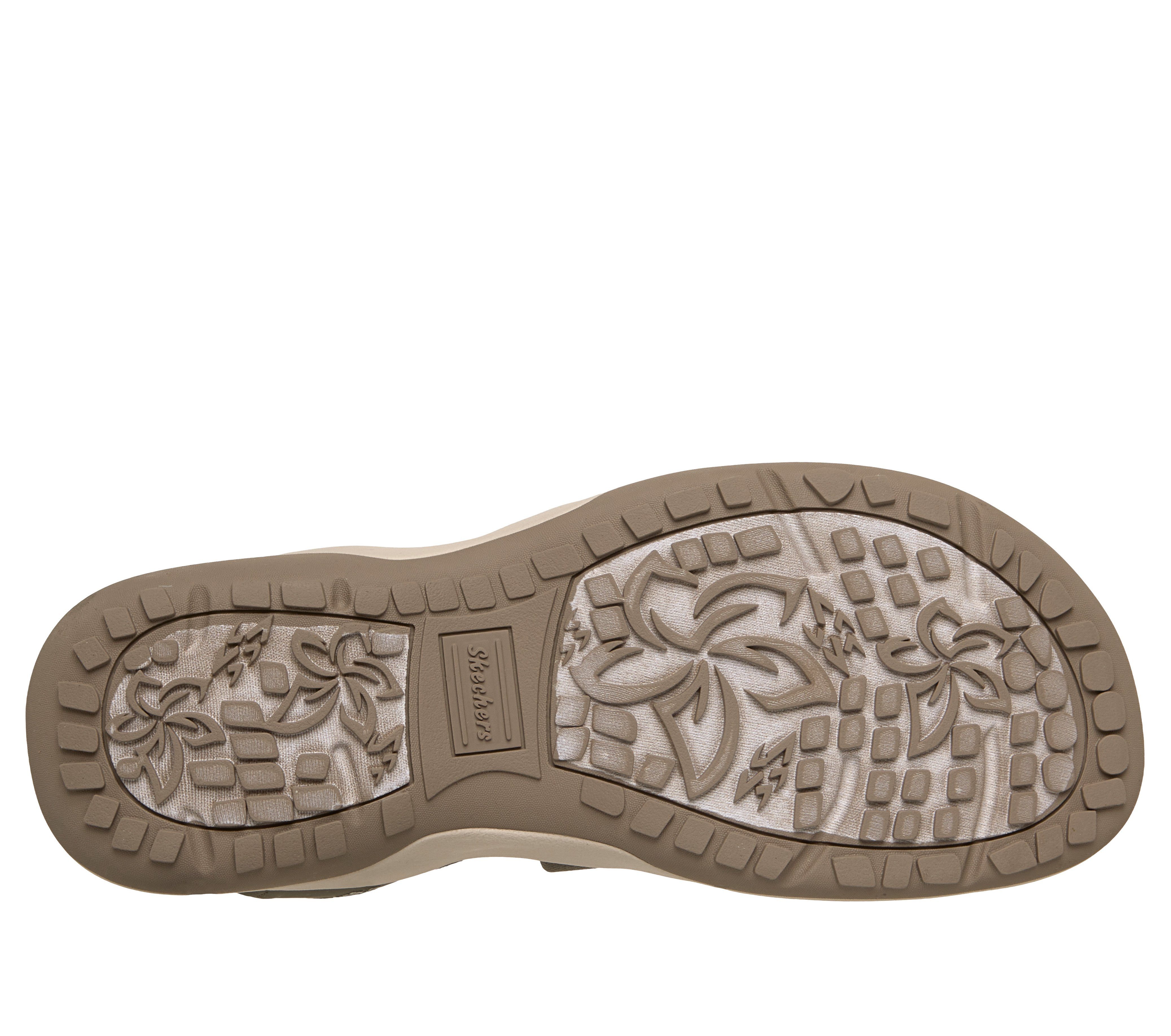Skechers REGGAE SLIM-STRETCH FLEX Sandale Flats, Trekking Sandale mit Slip-ins Funktion