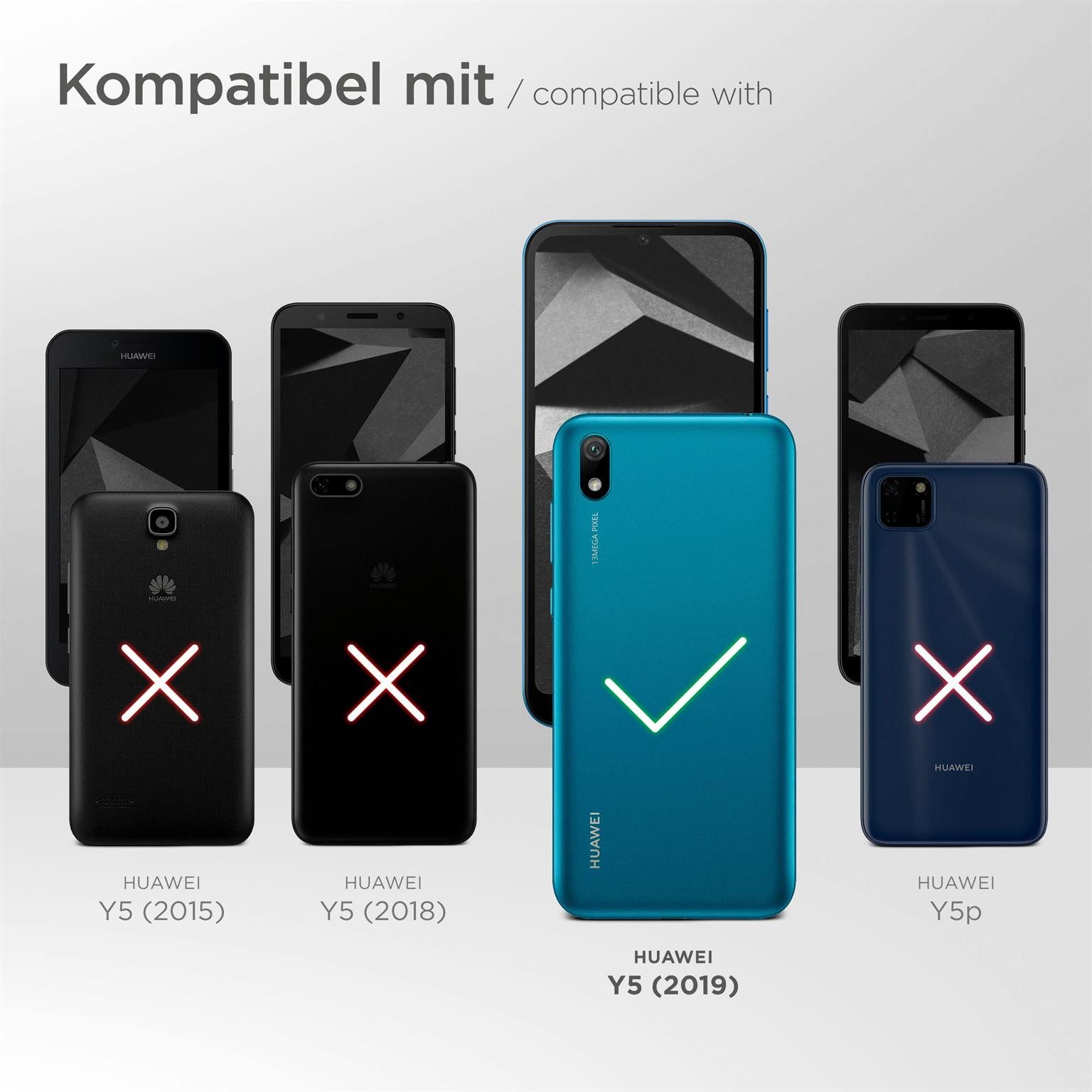 moex Handyhülle moex® Alpha Case für Huawei Y5 (2019), Hülle ultra dünn, Hardcase Back Cover, Schutzhülle Minimalistisch