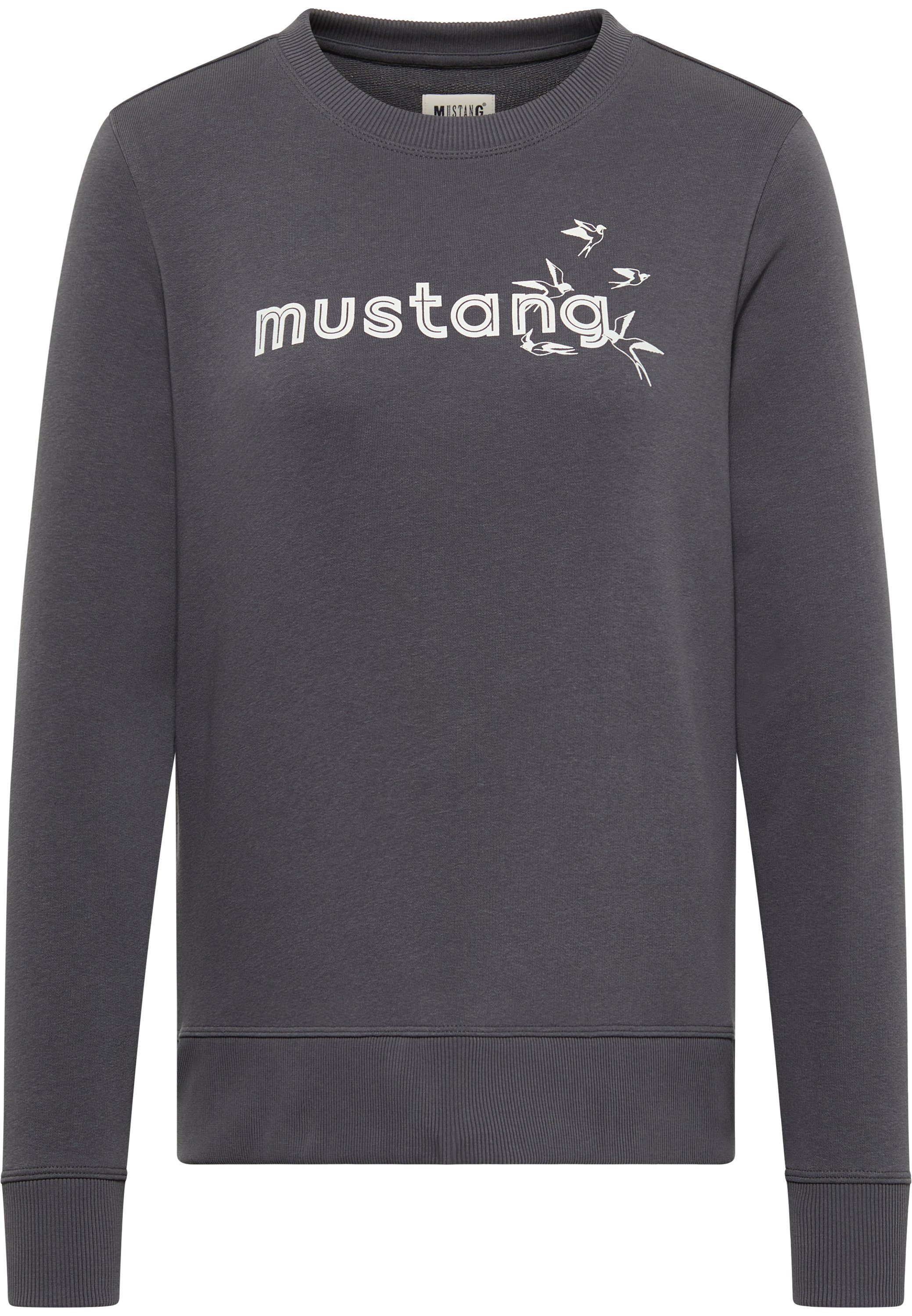 MUSTANG Sweatshirt Mustang Style Bea C Print anthrazit