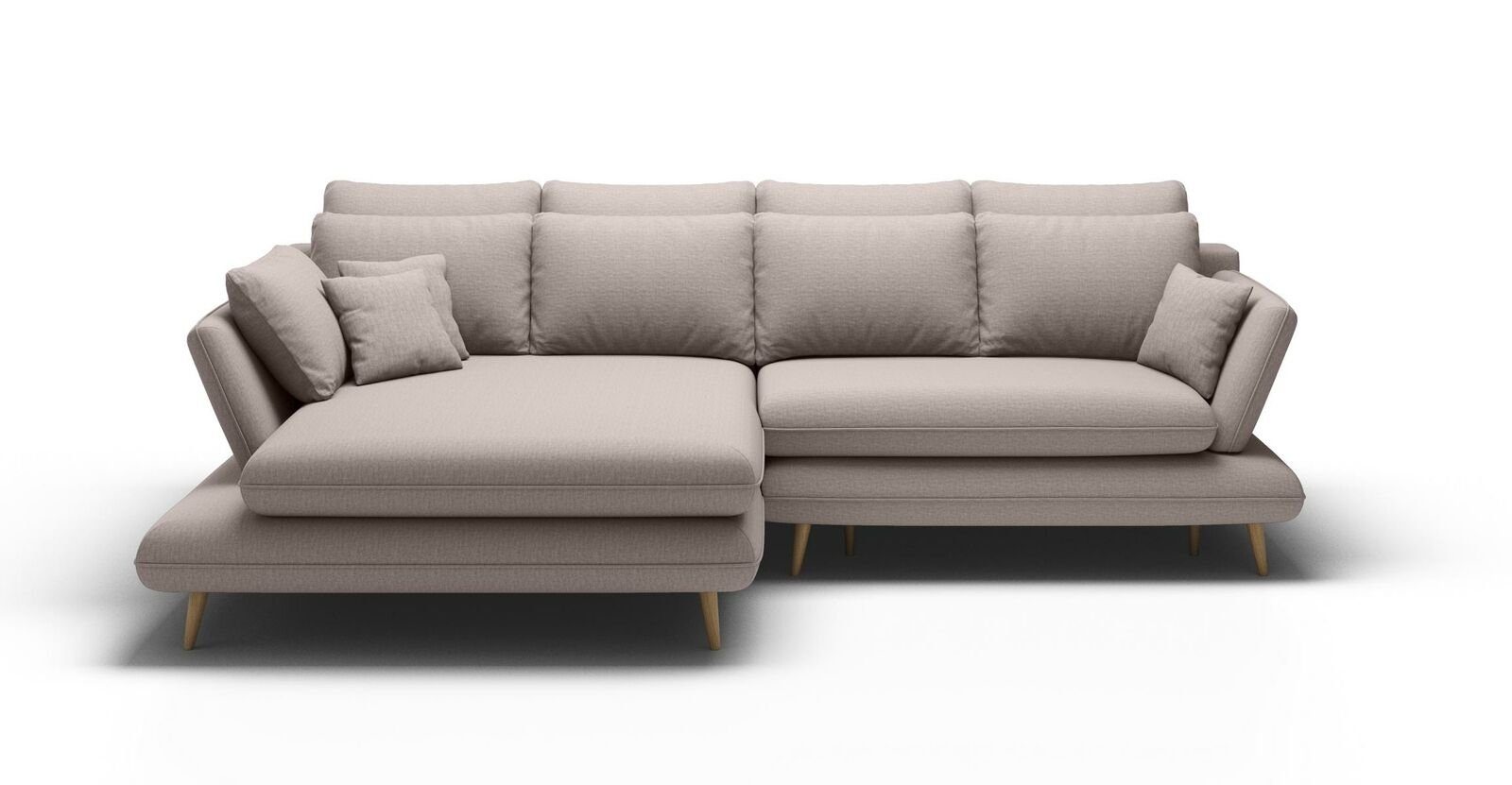 JVmoebel Ecksofa Stoff Modern Made Ecksofa Design, Couch Wohnlandschaft in L-Form Europe Sofa