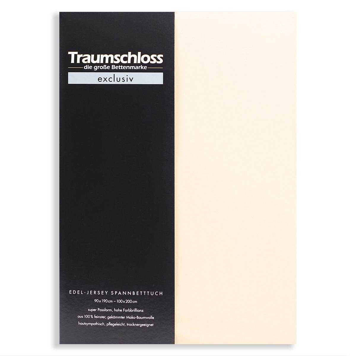 Traumschloss Натяжные простыни Exclusiv, Jersey, Gummizug: rundum, (1 Stück), 150g/m², 100% gekämmte Mako Baumwolle