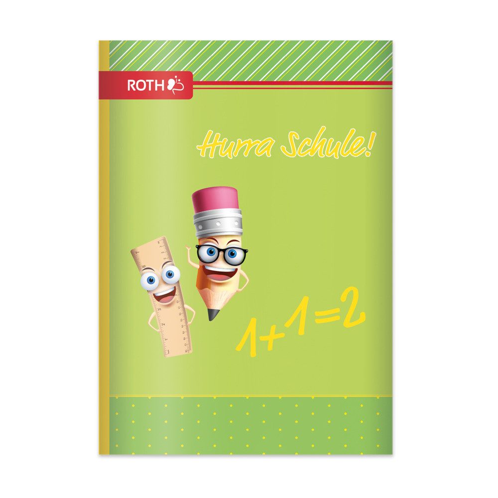 Roth Schulheft Roth Oktavheft Hurra Schule liniert DIN A6 64 Seiten