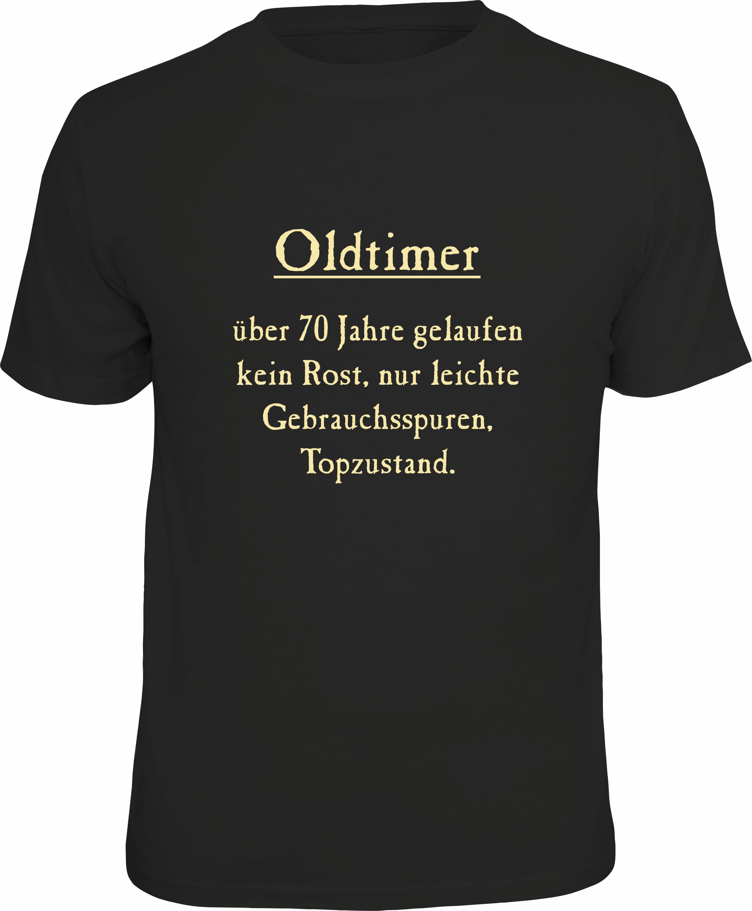 T-Shirt Oldtimer - über 70 Jahre gelaufen, kein Rost ...