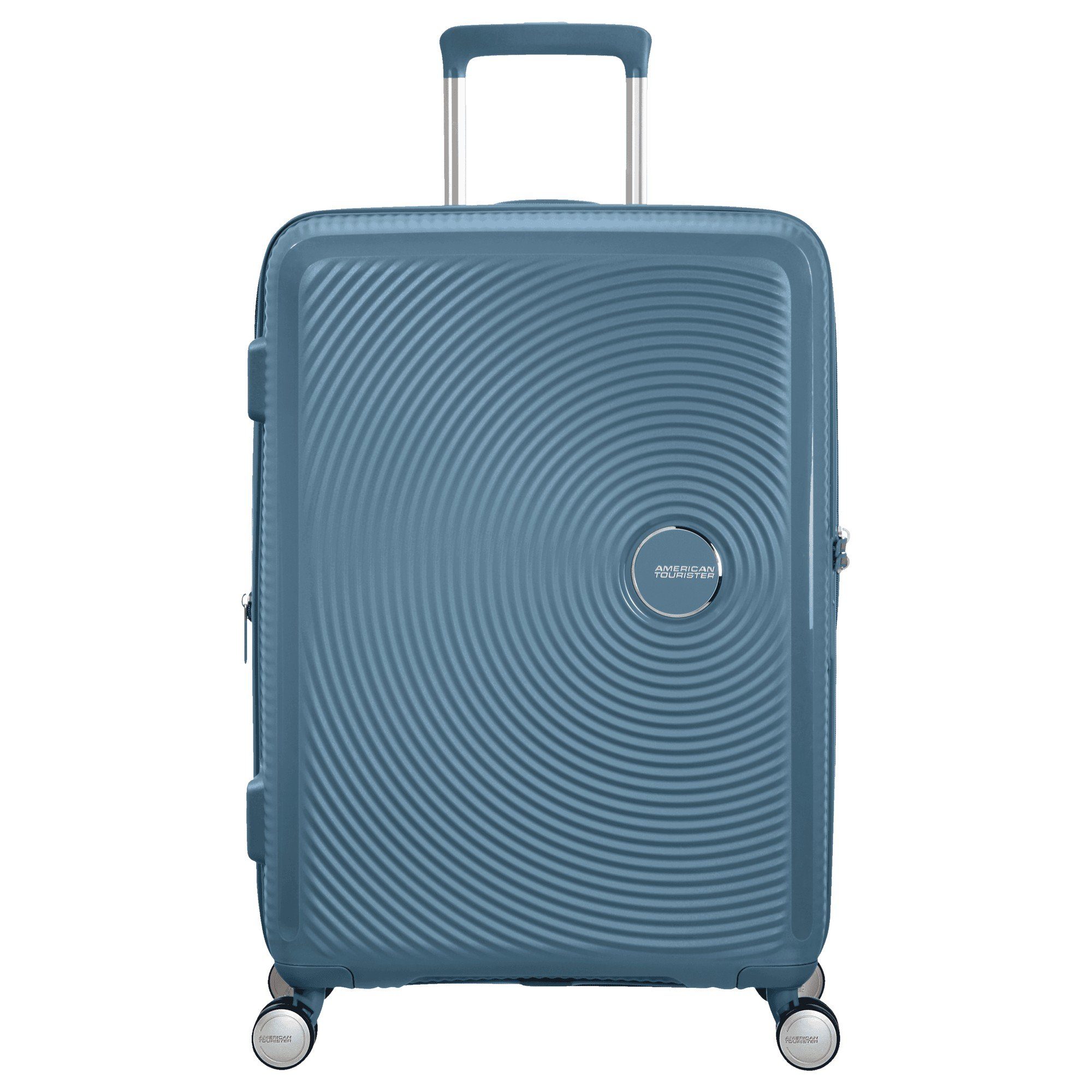 erw., Tourister® - 67 4-Rollen-Trolley 4 cm Rollen blue Trolley stone American Soundbox