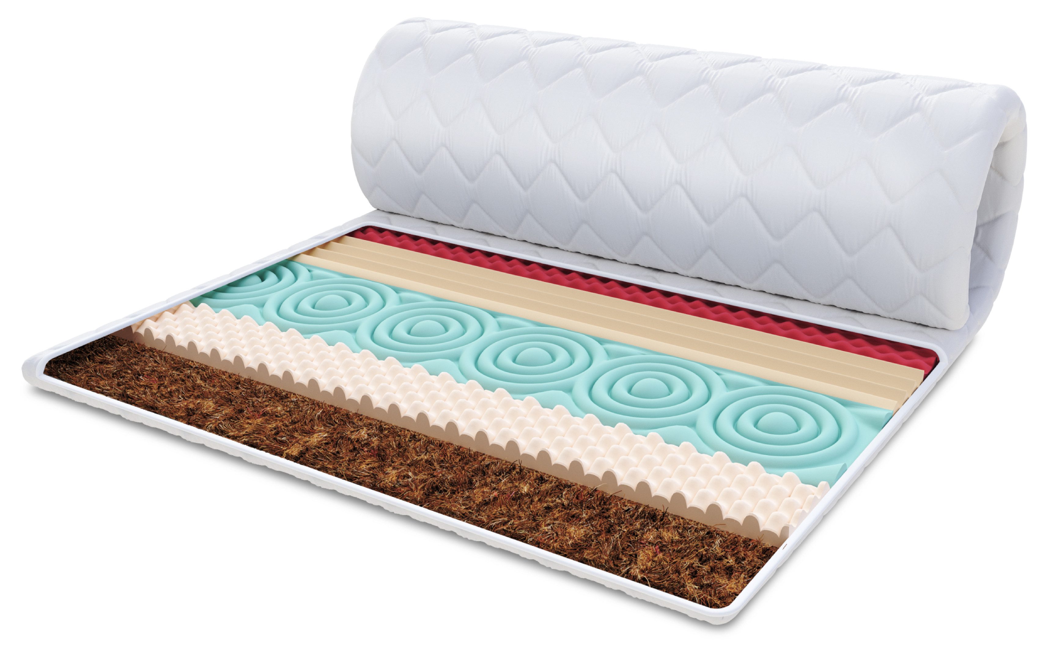 FDM, Topper FRUTI KOKOS 90x200, 140x200, 180x200 cm, 5 cm hoch, (Komfortsch günstig online kaufen