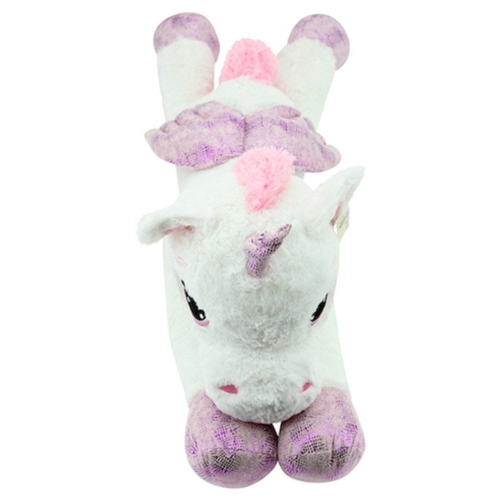 Sweety-Toys Kuscheltier Sweety Toys 8056 Einhorn Plüschtier 130cm Kuscheltier weiß rosa