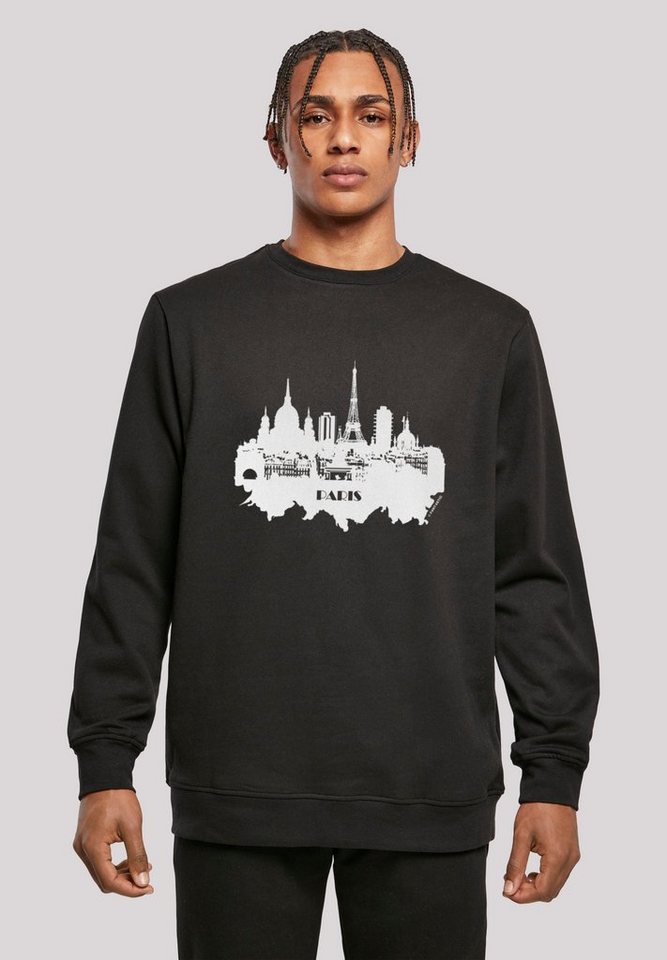 F4NT4STIC Kapuzenpullover PARIS SKYLINE CREW Print