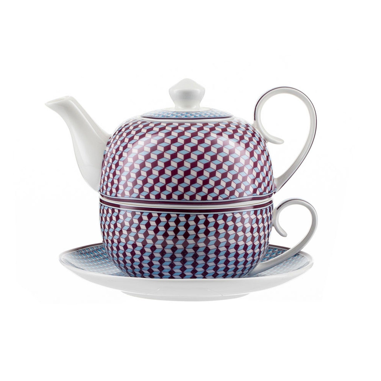 Jameson + Tailor Teekanne Tea for One Musterpalette, 0.4 l, (Stück), Set Teekanne Teetasse