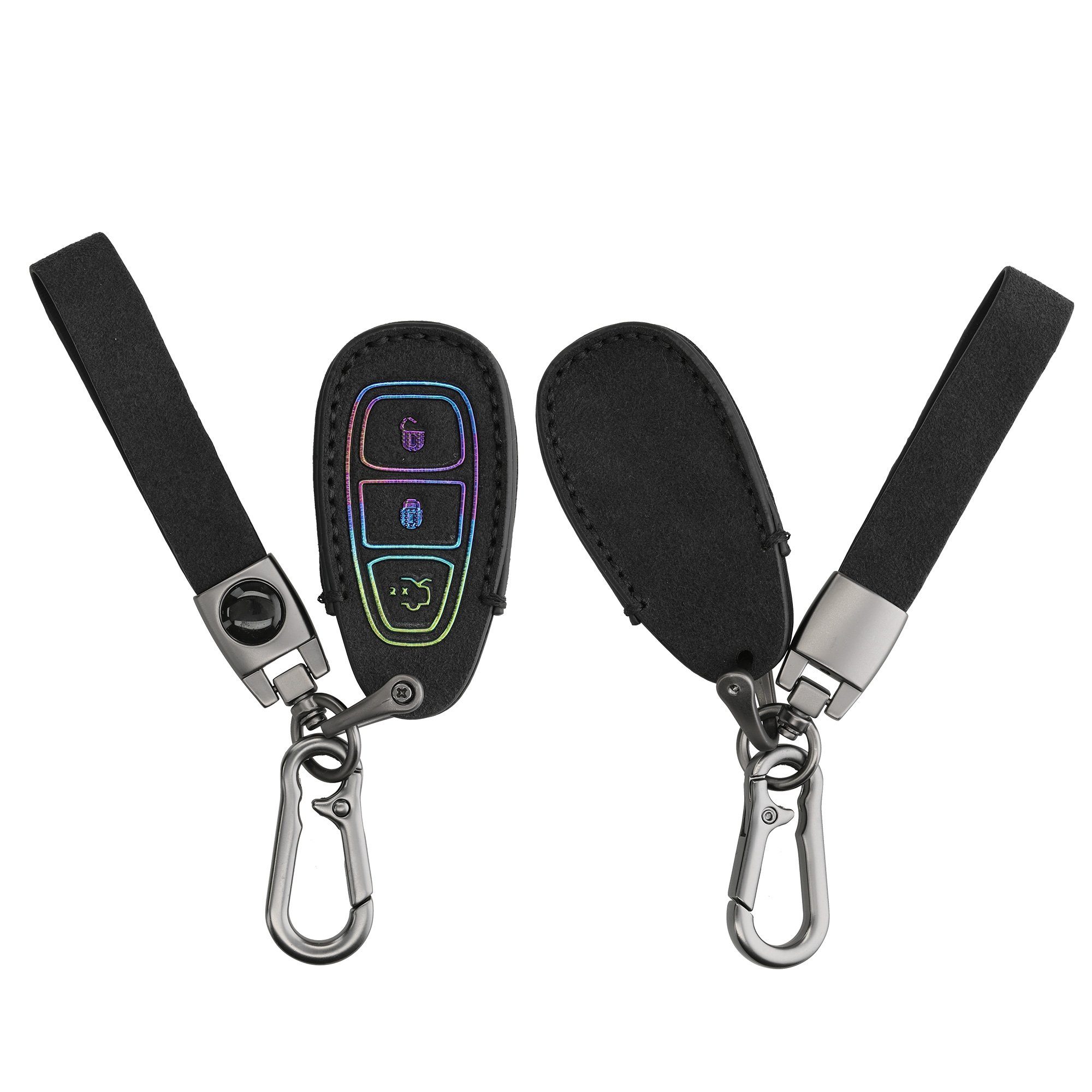 Ford, Cover Schlüssel Hülle Schlüsselhülle kwmobile Case Autoschlüssel Kunstleder Schlüsseltasche für